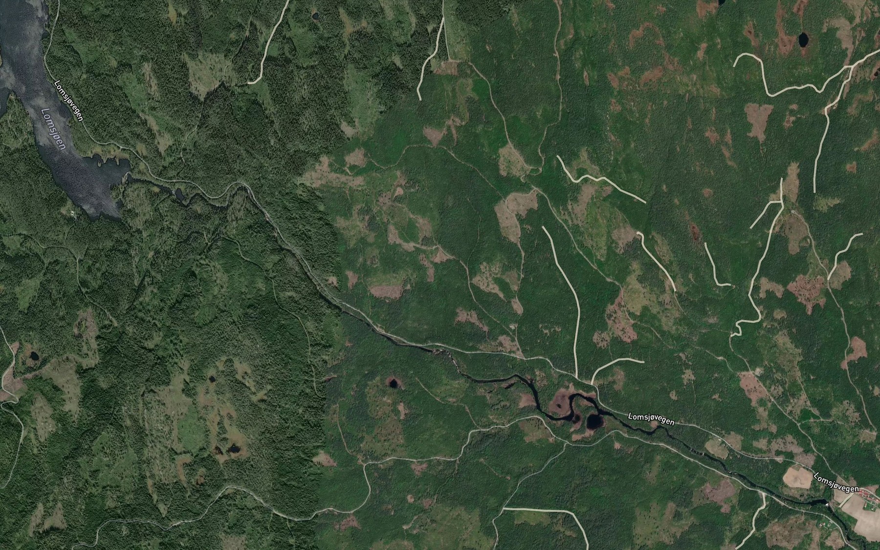 Satellite map of the Torrvassbekken