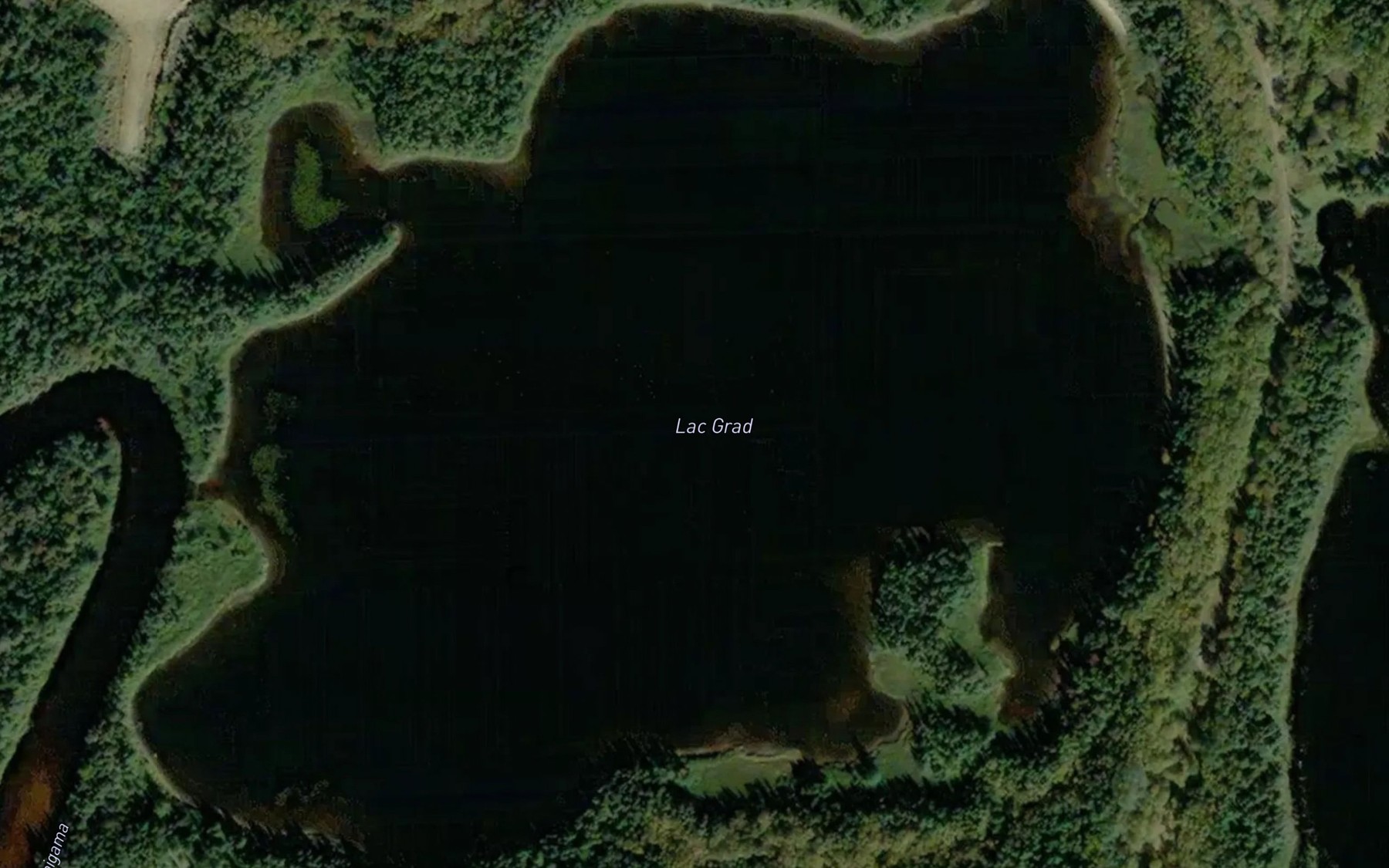 Satellite map of the Lac Grad