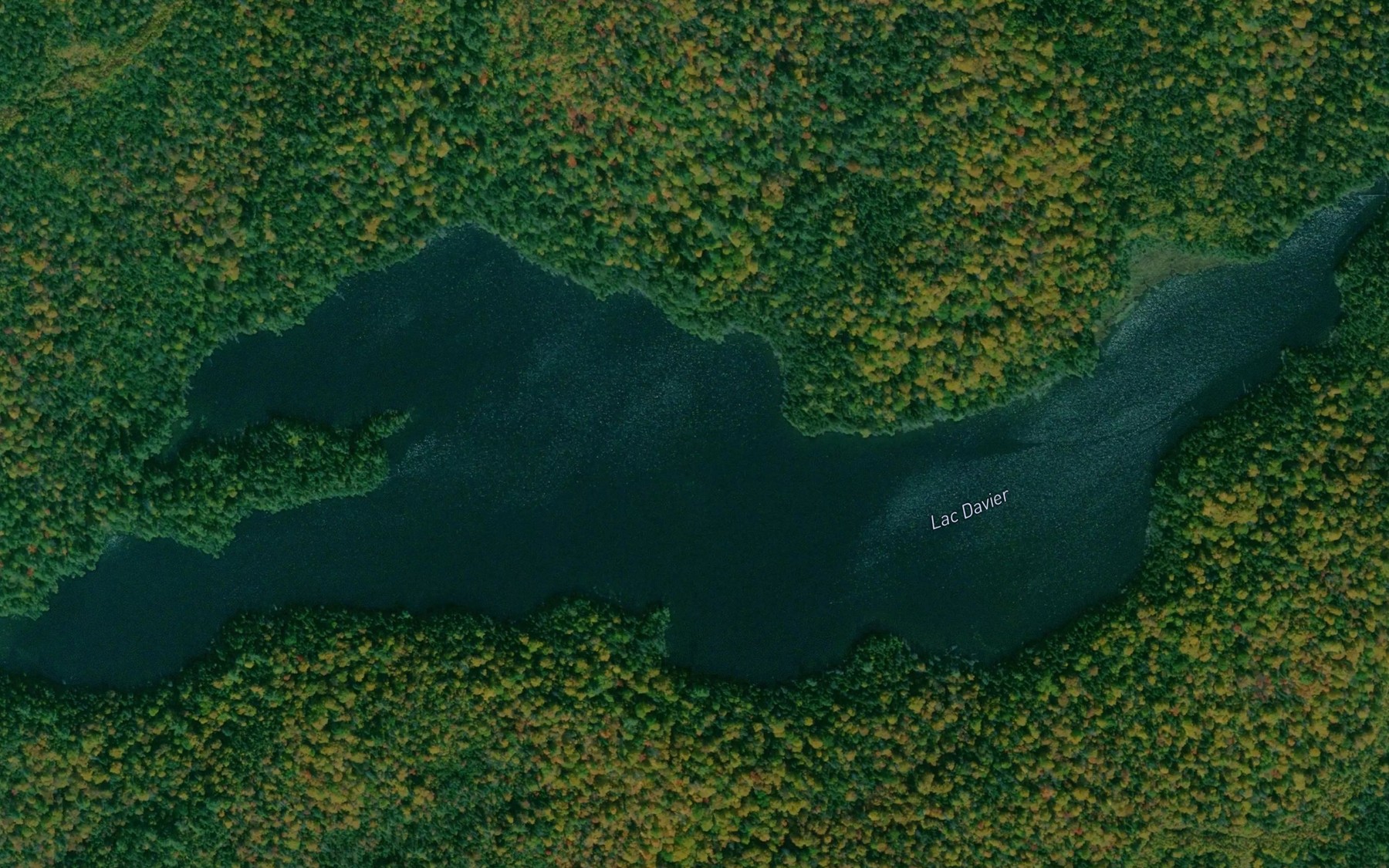 Satellite map of the Lac Davier