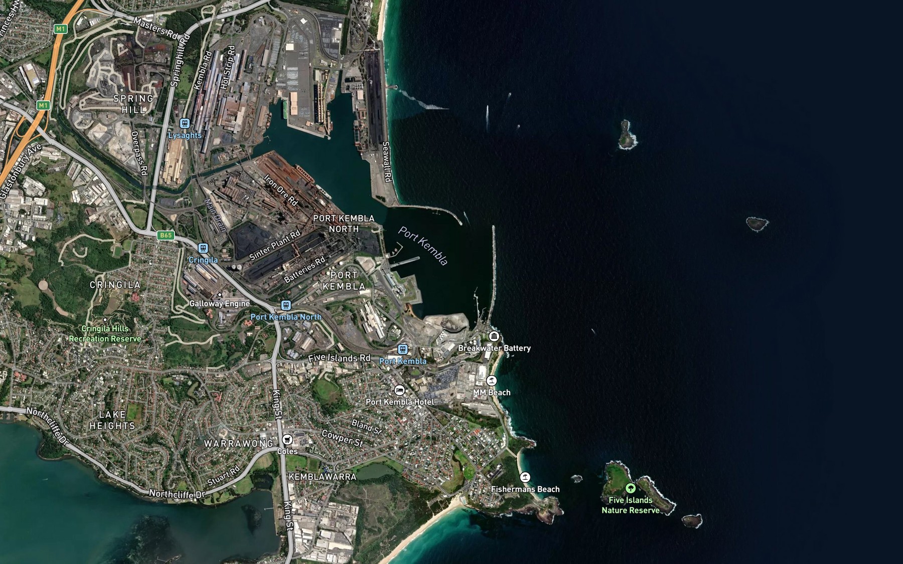 Satellite map of the Spot 7