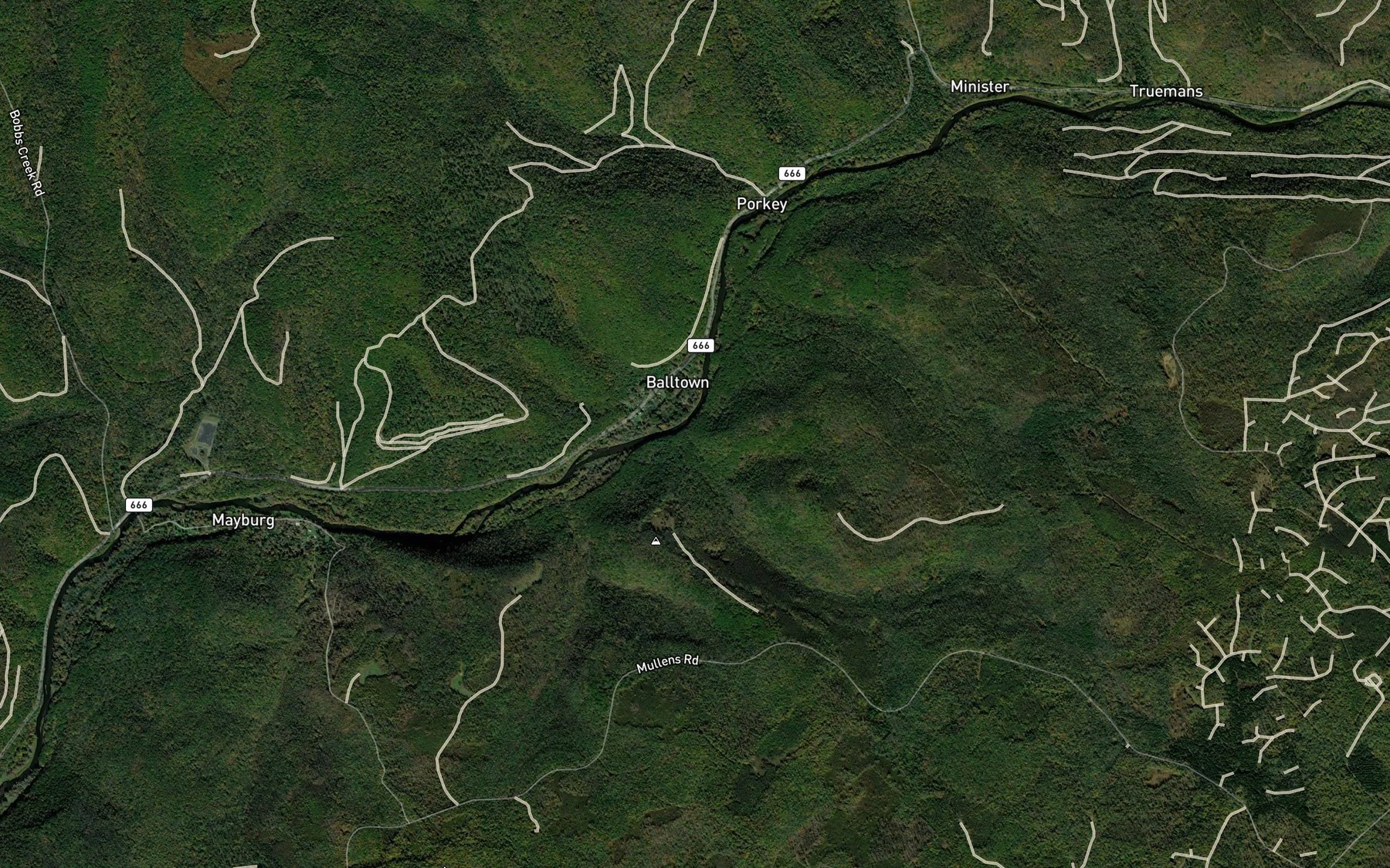Satellite map of the Logan Run