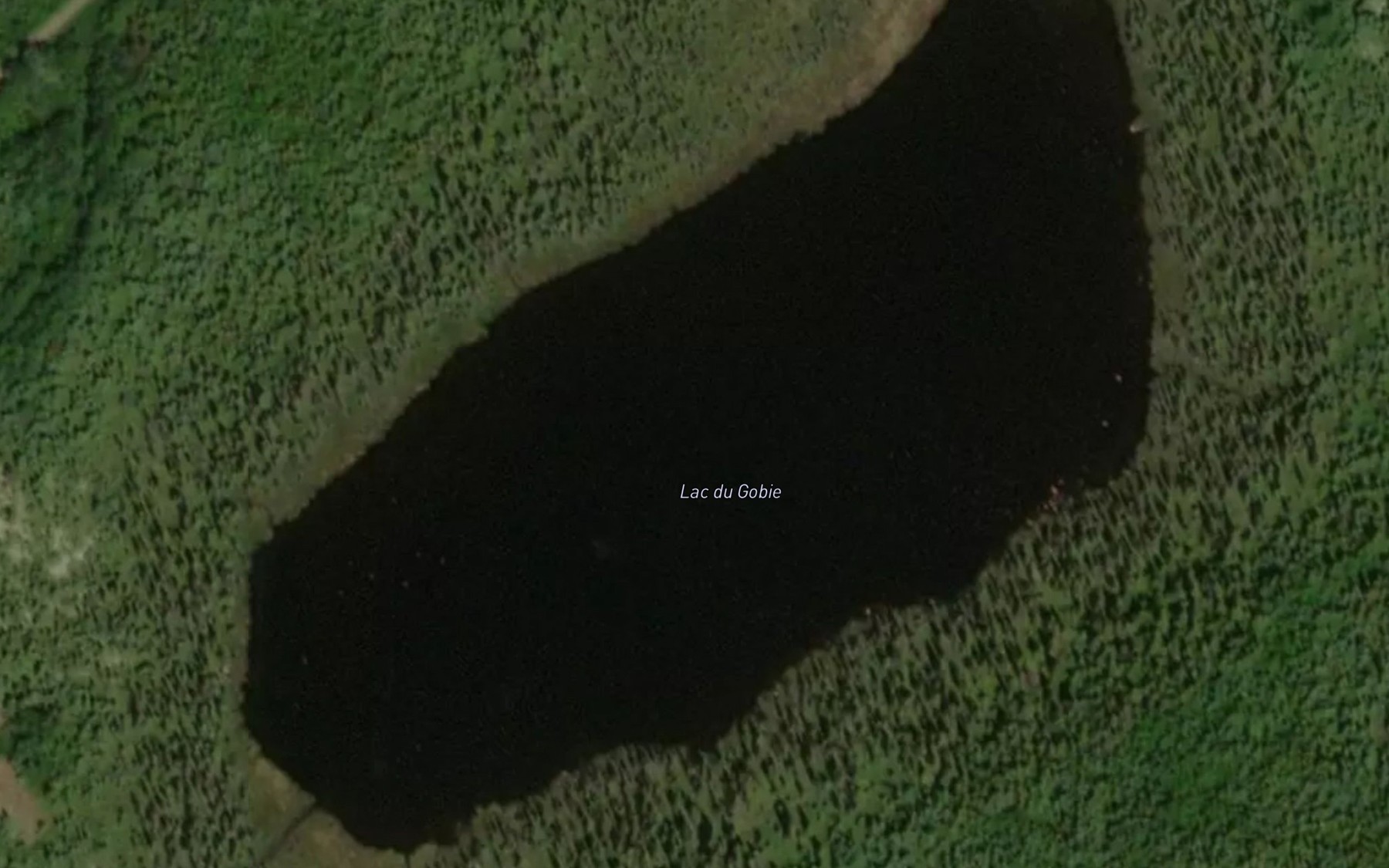 Satellite map of the Lac du Gobie