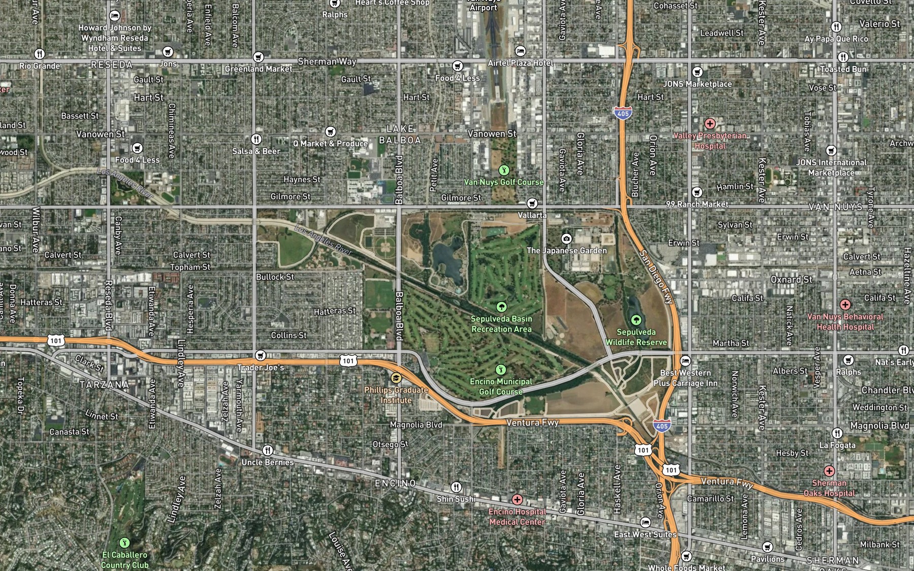 Satellite map of the Spot 2