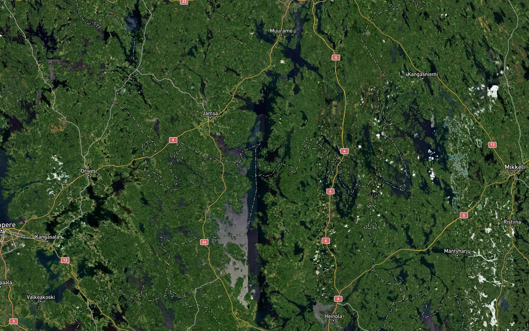 Satellite map of the Likolahti