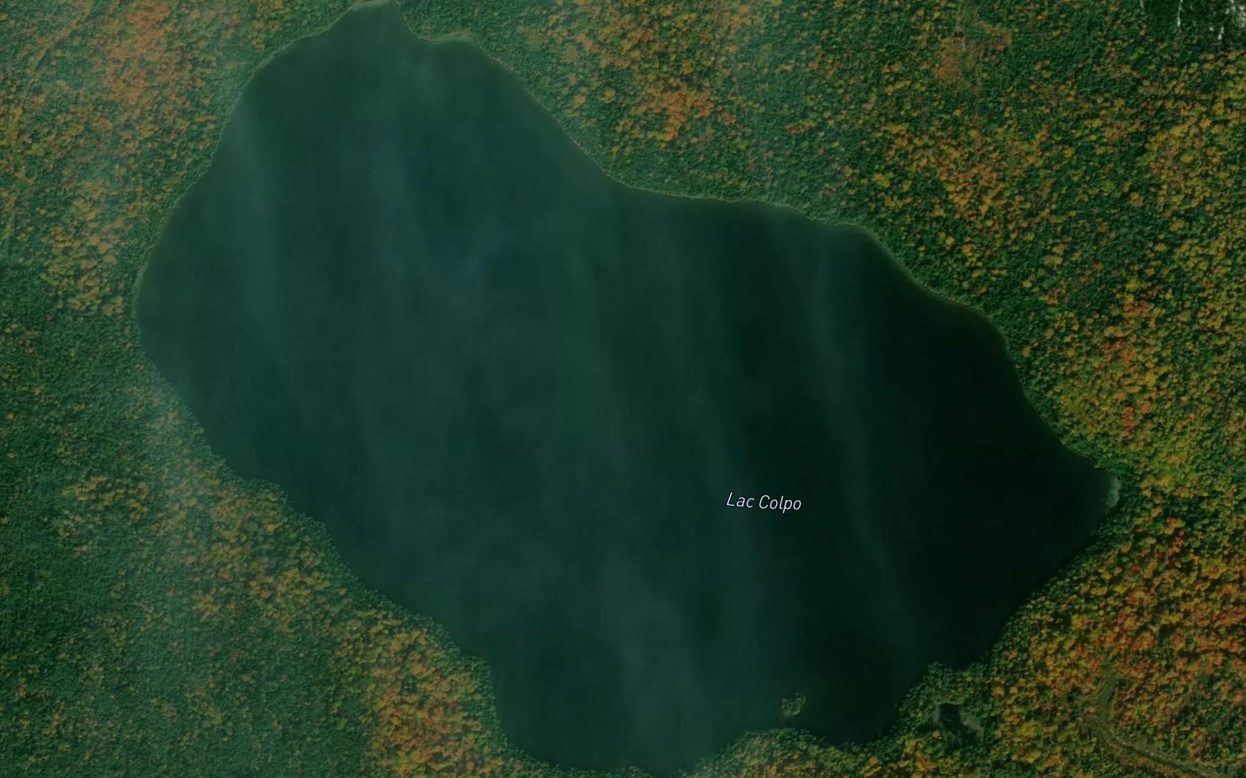 Satellite map of the Lac Colpo