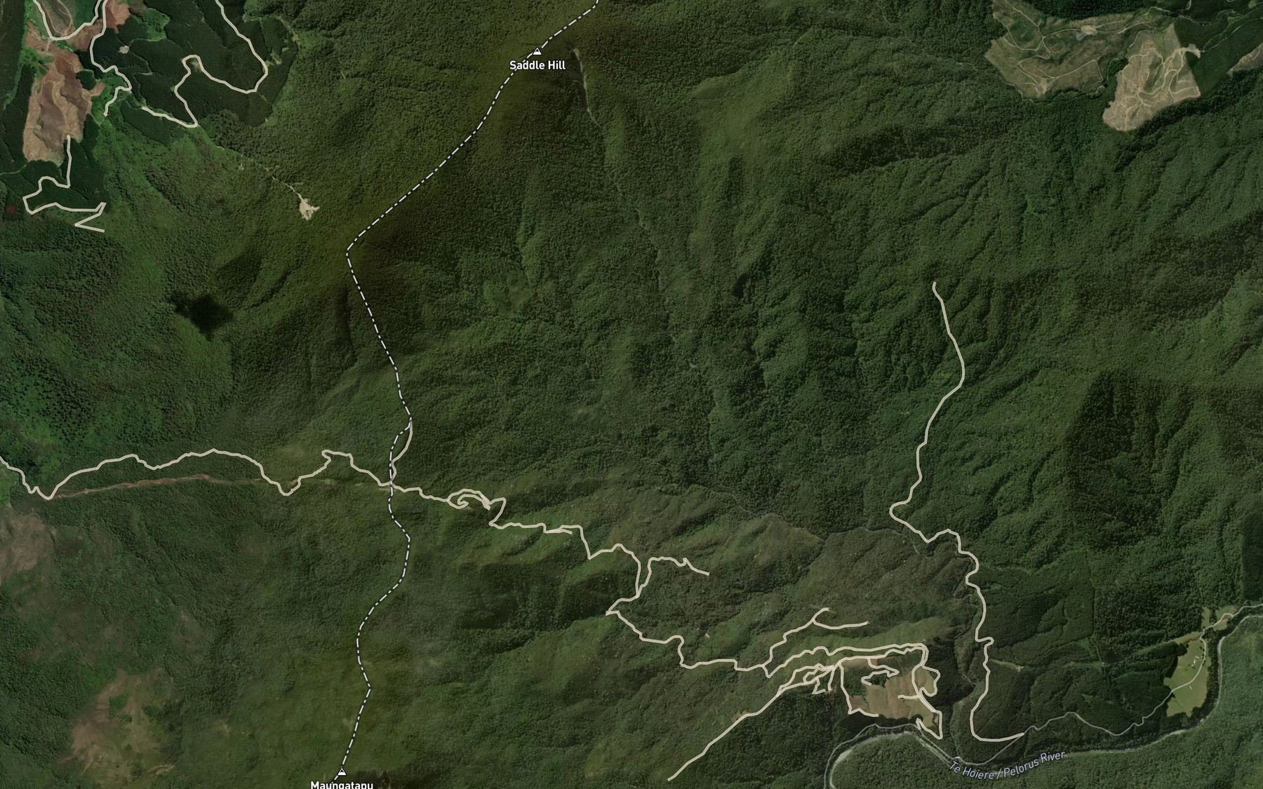 Satellite map of the Heringa Stream