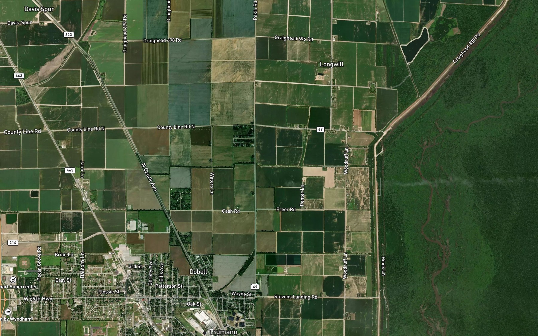 Satellite map of the Ditch Number 31