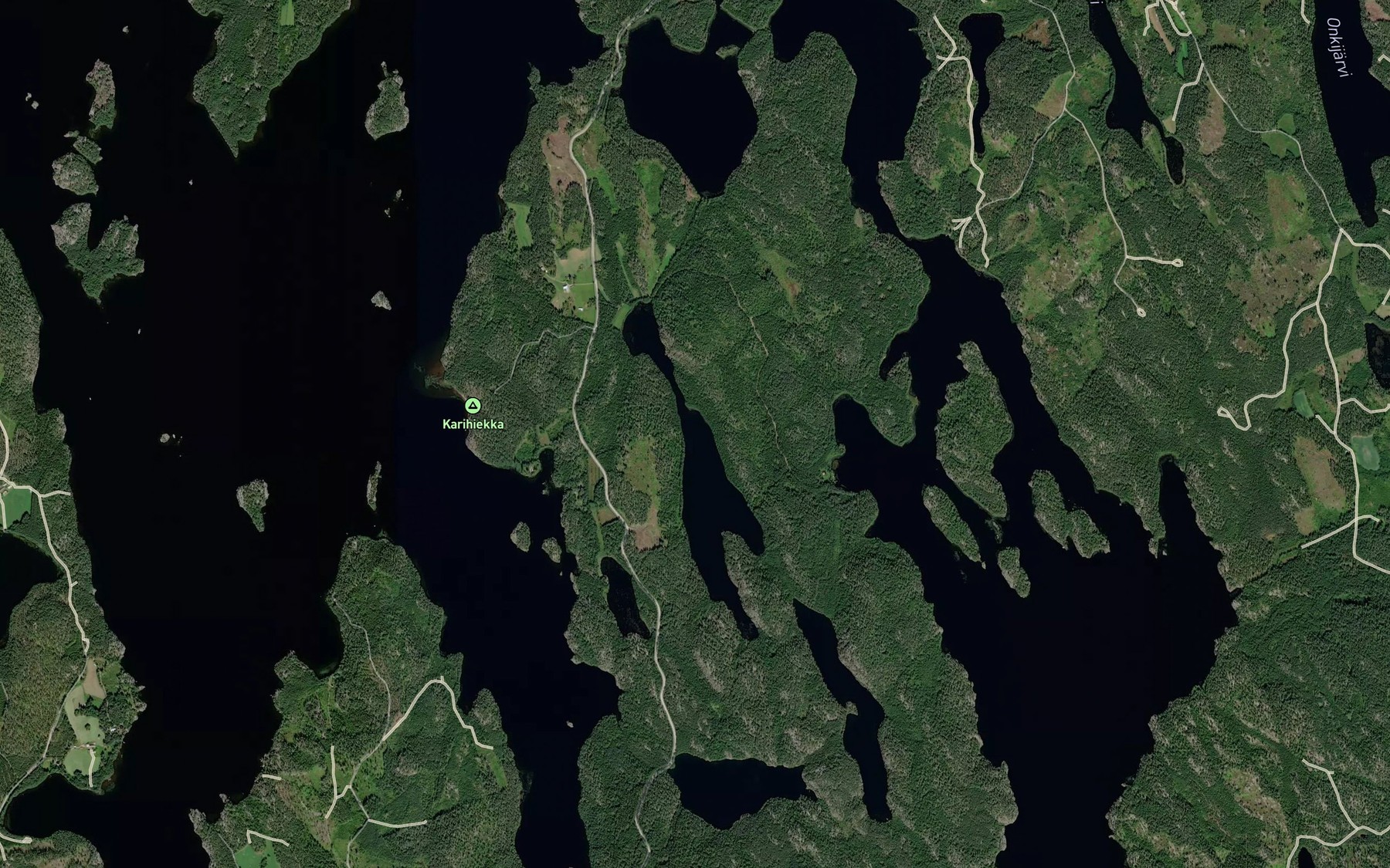 Satellite map of the Pitkuslampi