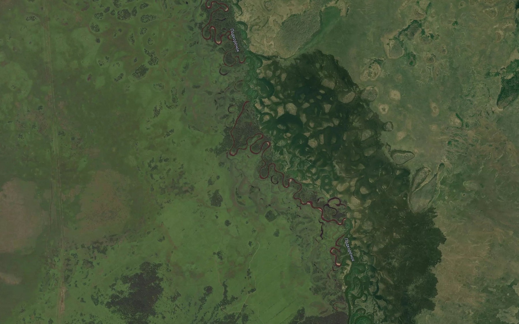 Satellite map of the Glubokiy Most