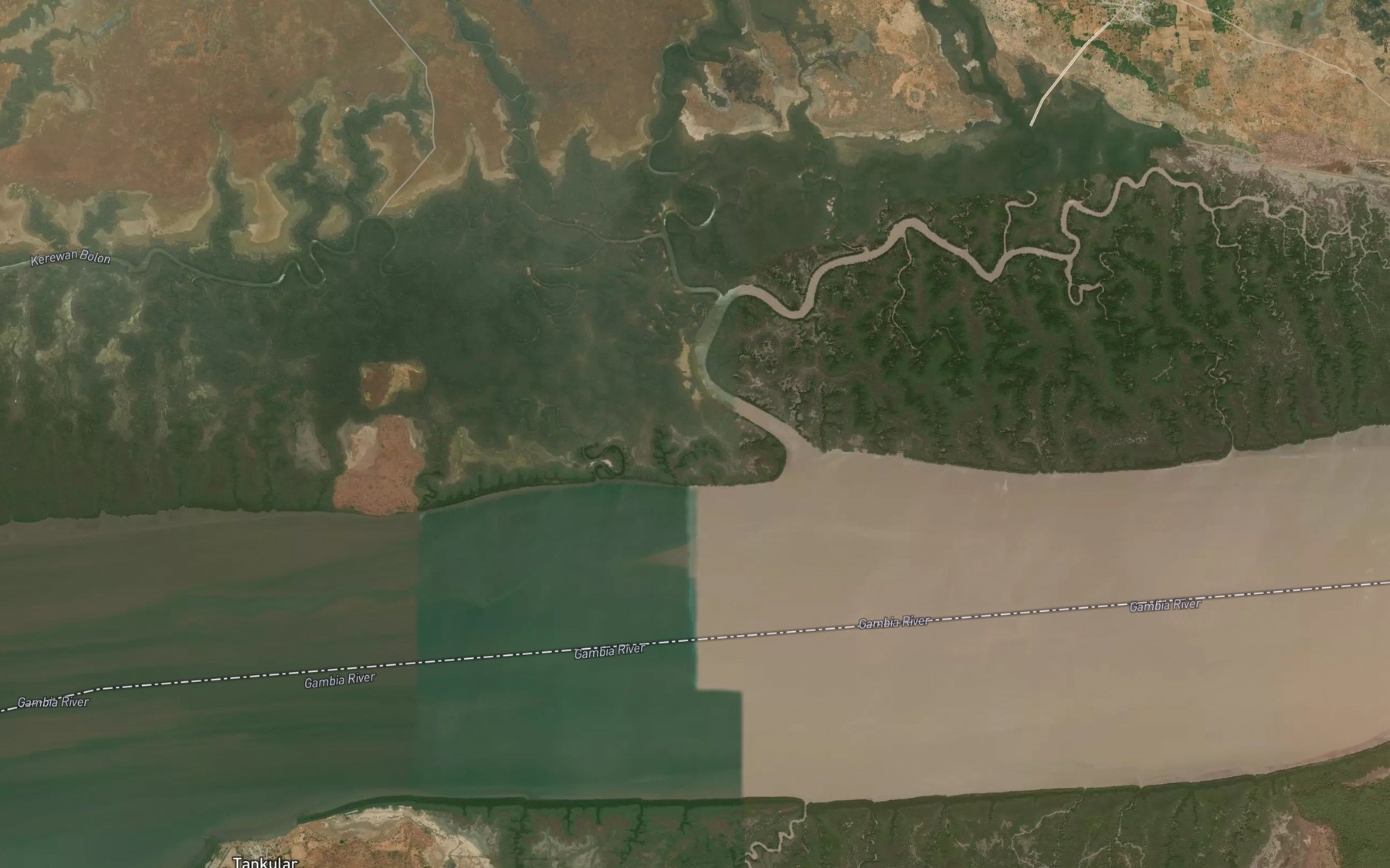 Satellite map of the Salikene Bolon