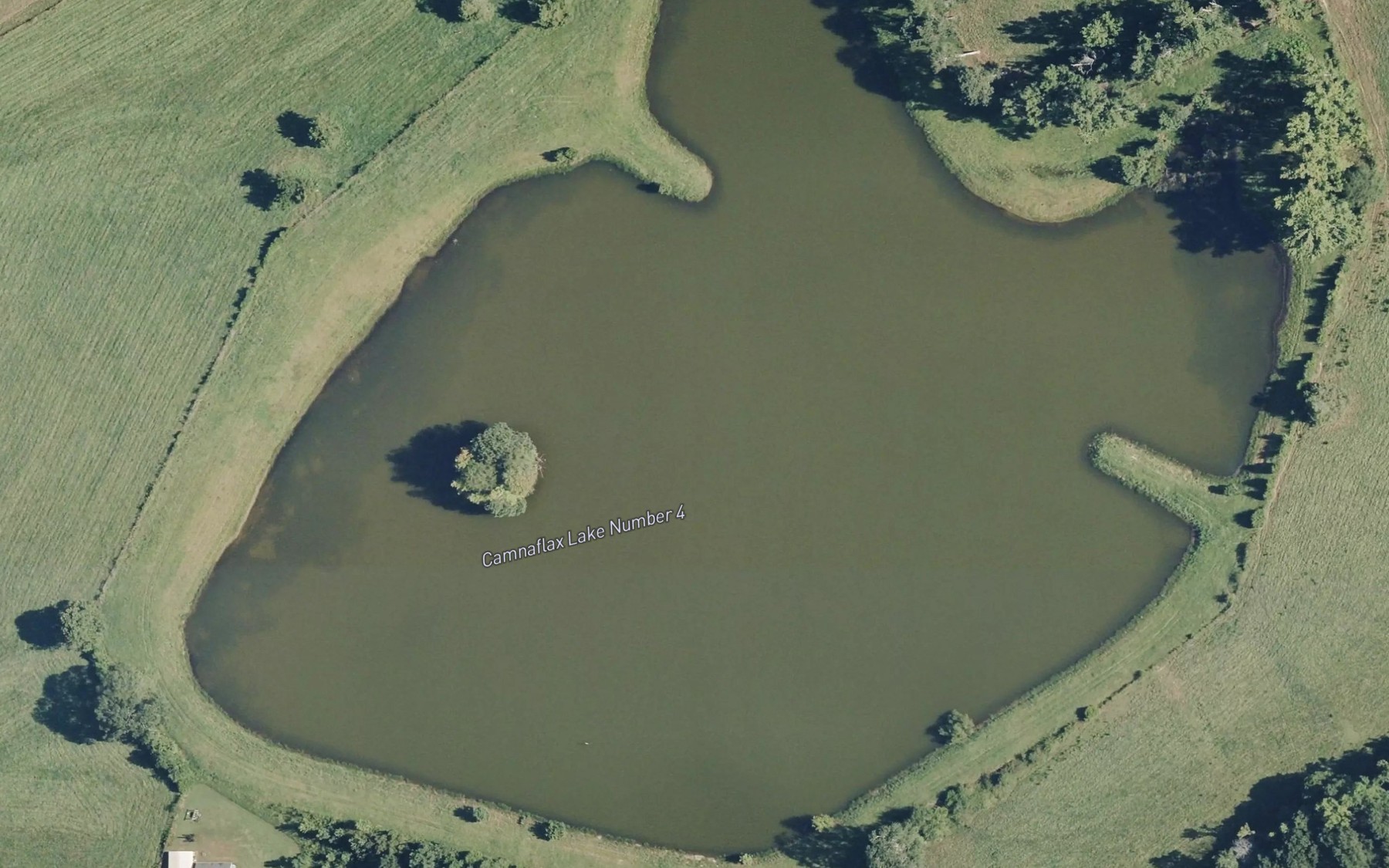 Satellite map of the Camnaflax Lake Number 4
