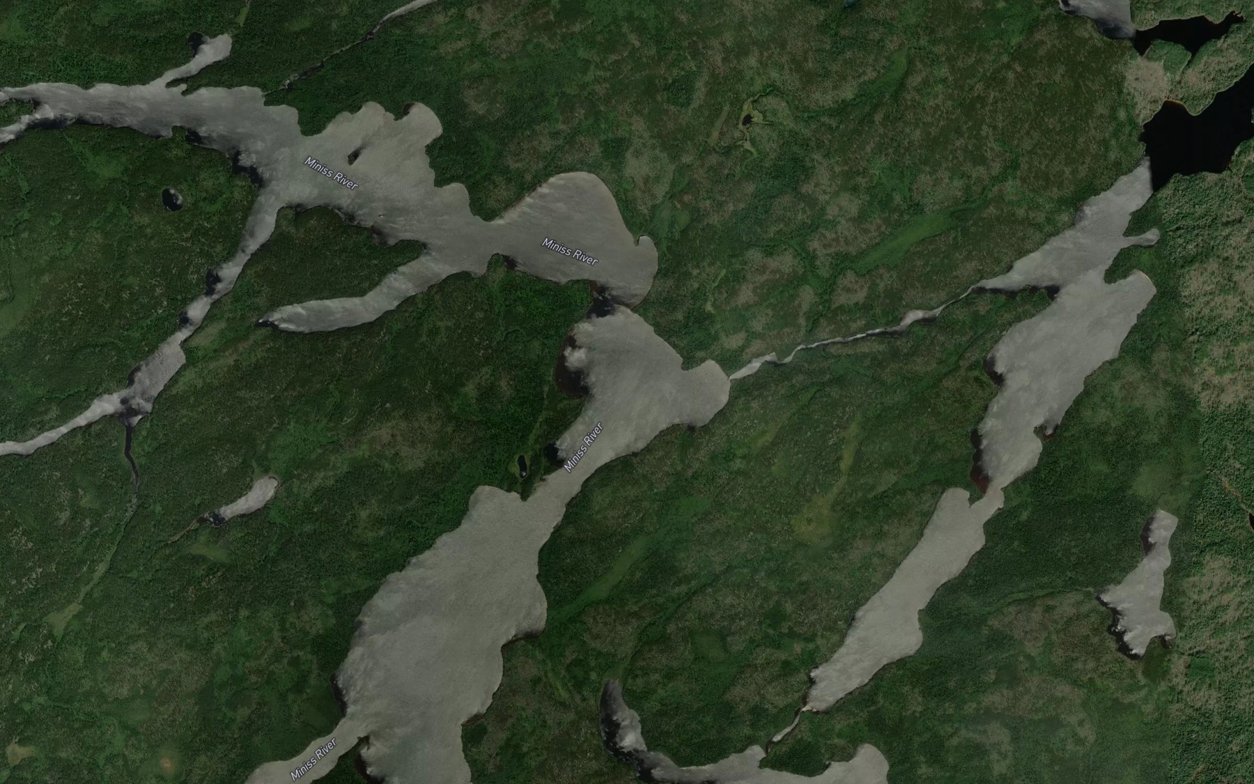 Satellite map of the Arc Lake