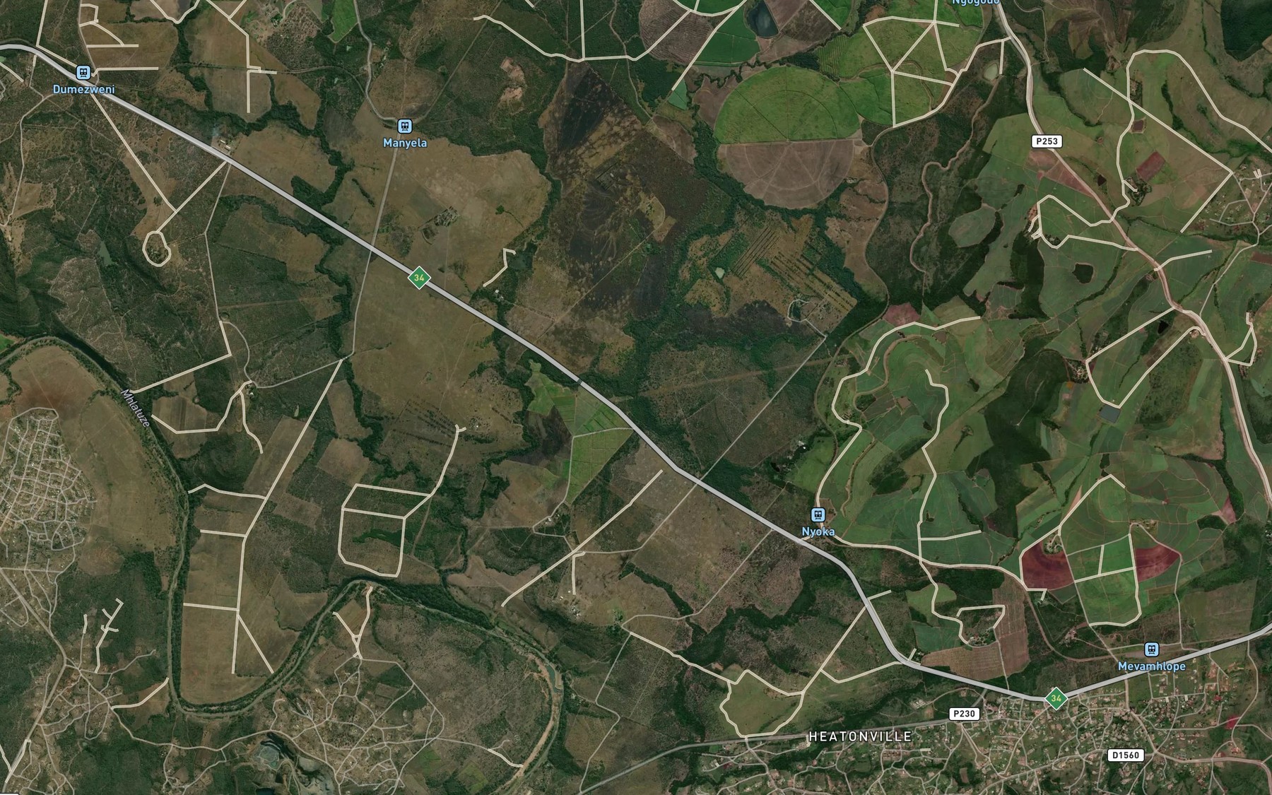 Satellite map of the Ntambanana