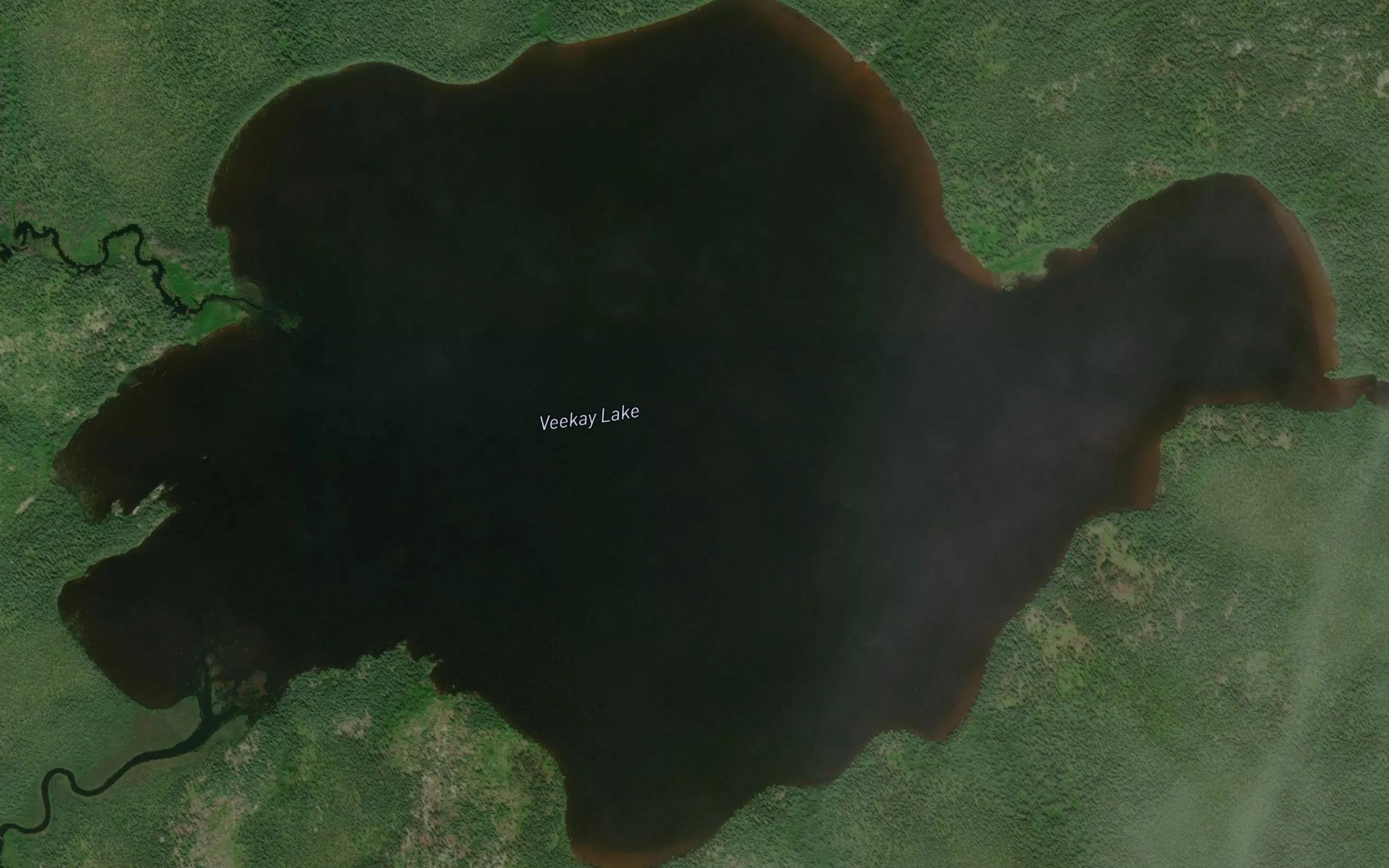 Satellite map of the Veekay Lake