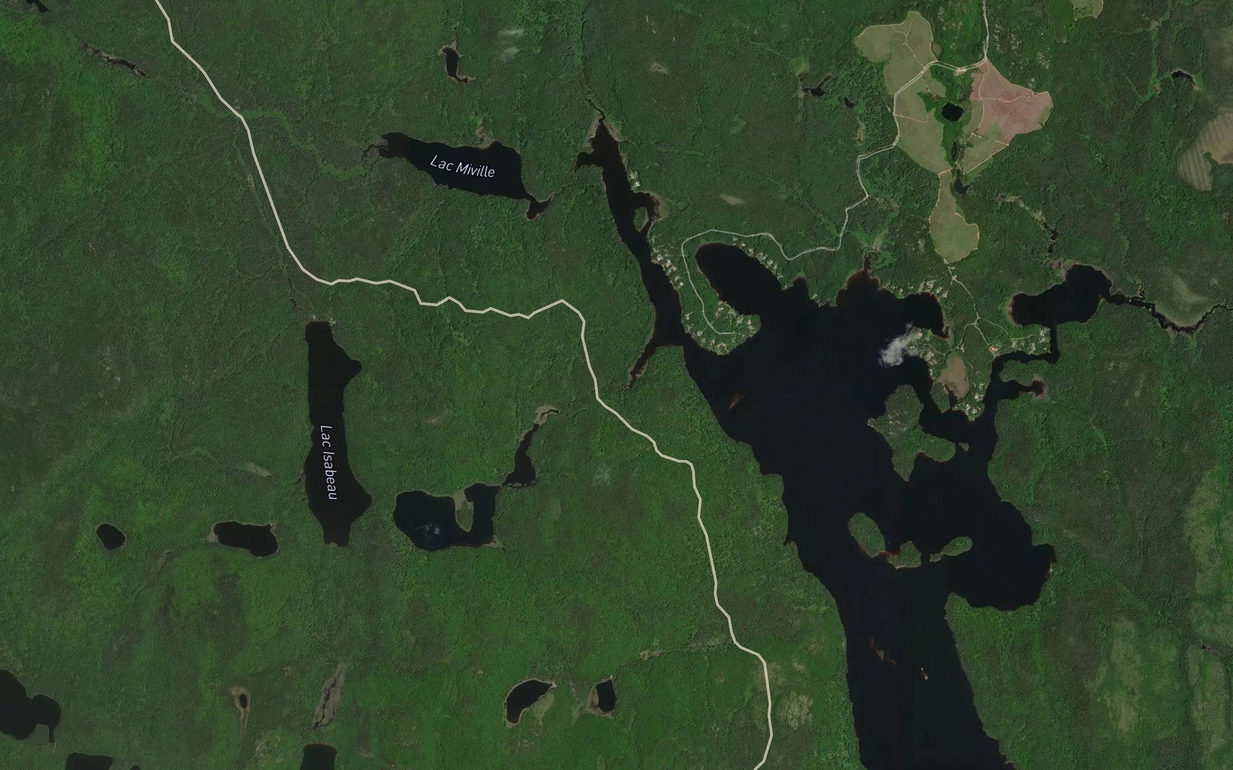 Satellite map of the Baie Argent