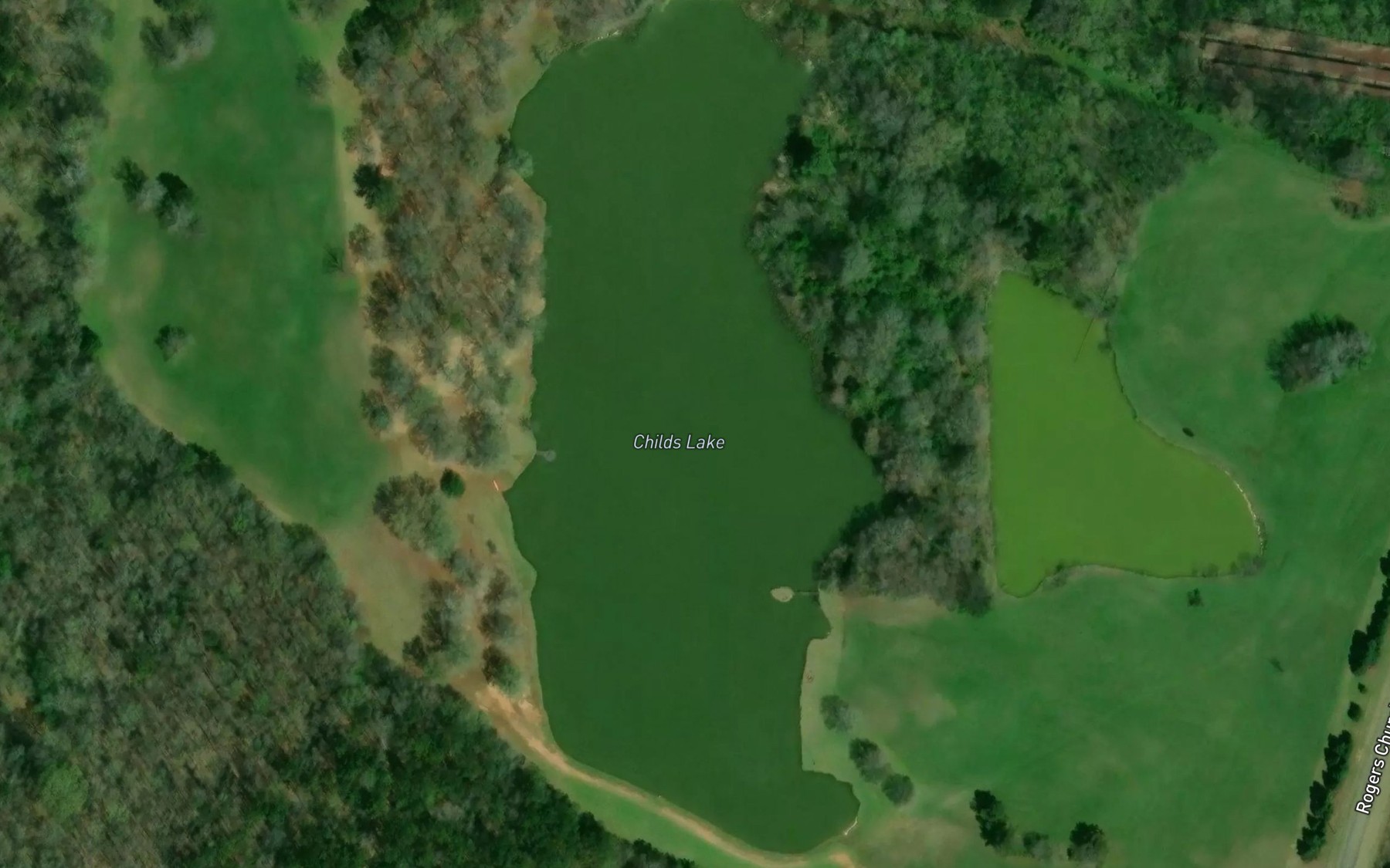 Satellite map of the Childs Lake