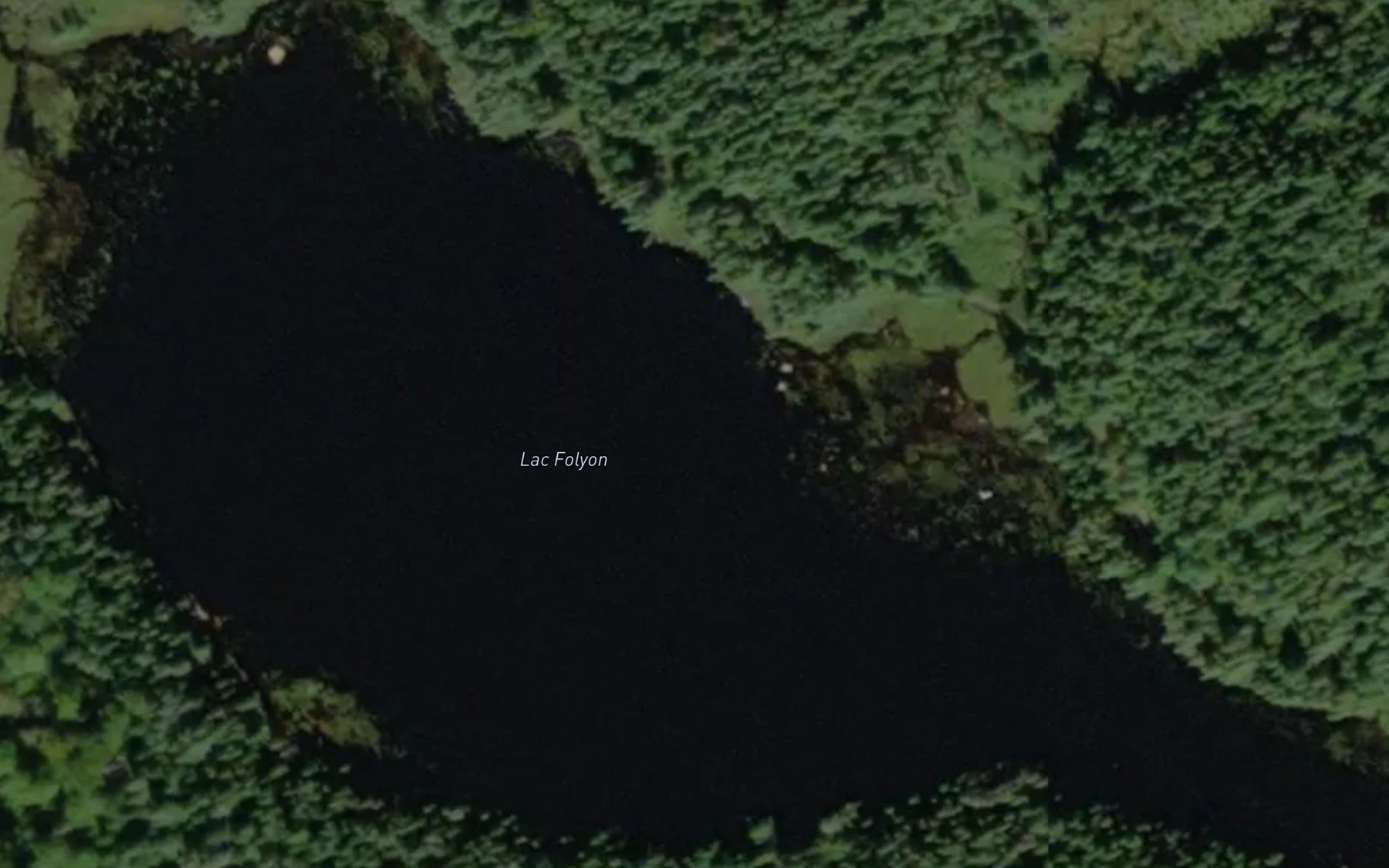 Satellite map of the Lac Folyon