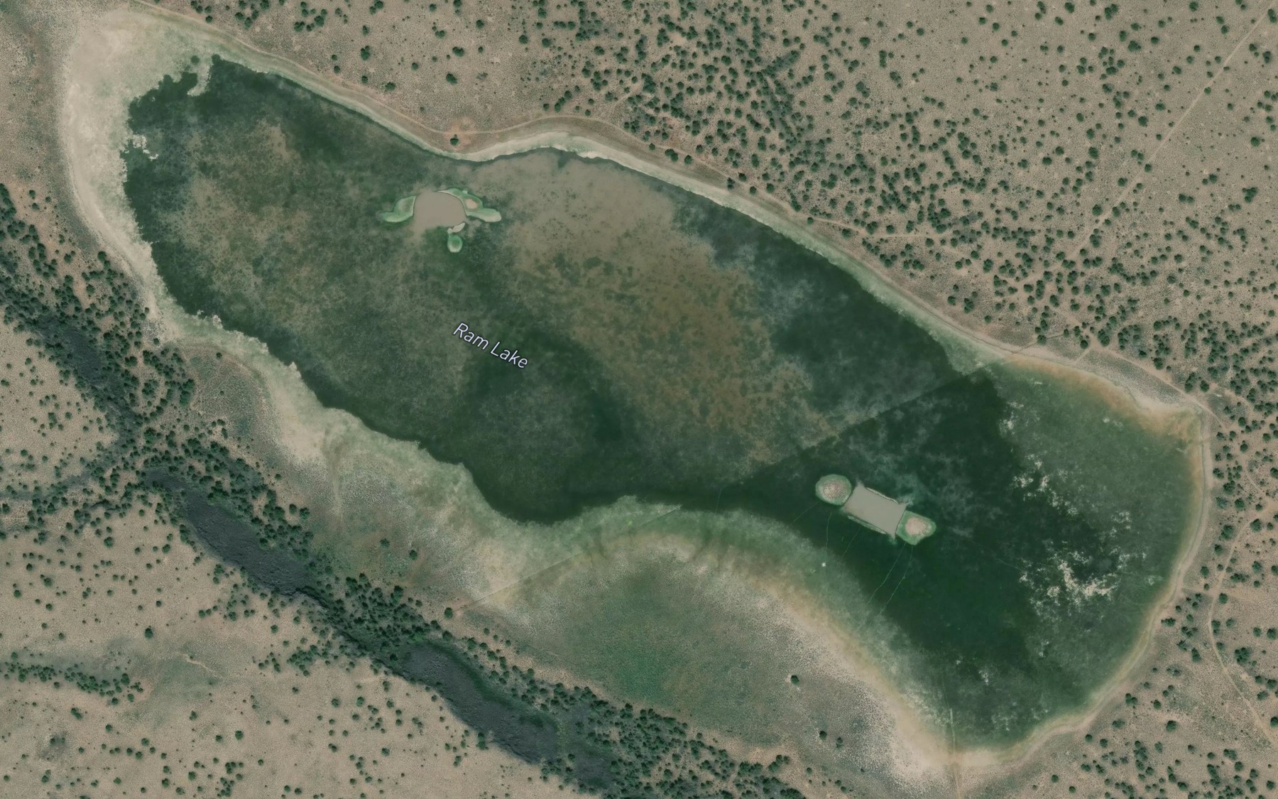Satellite map of the Ram Lake South Waterhole
