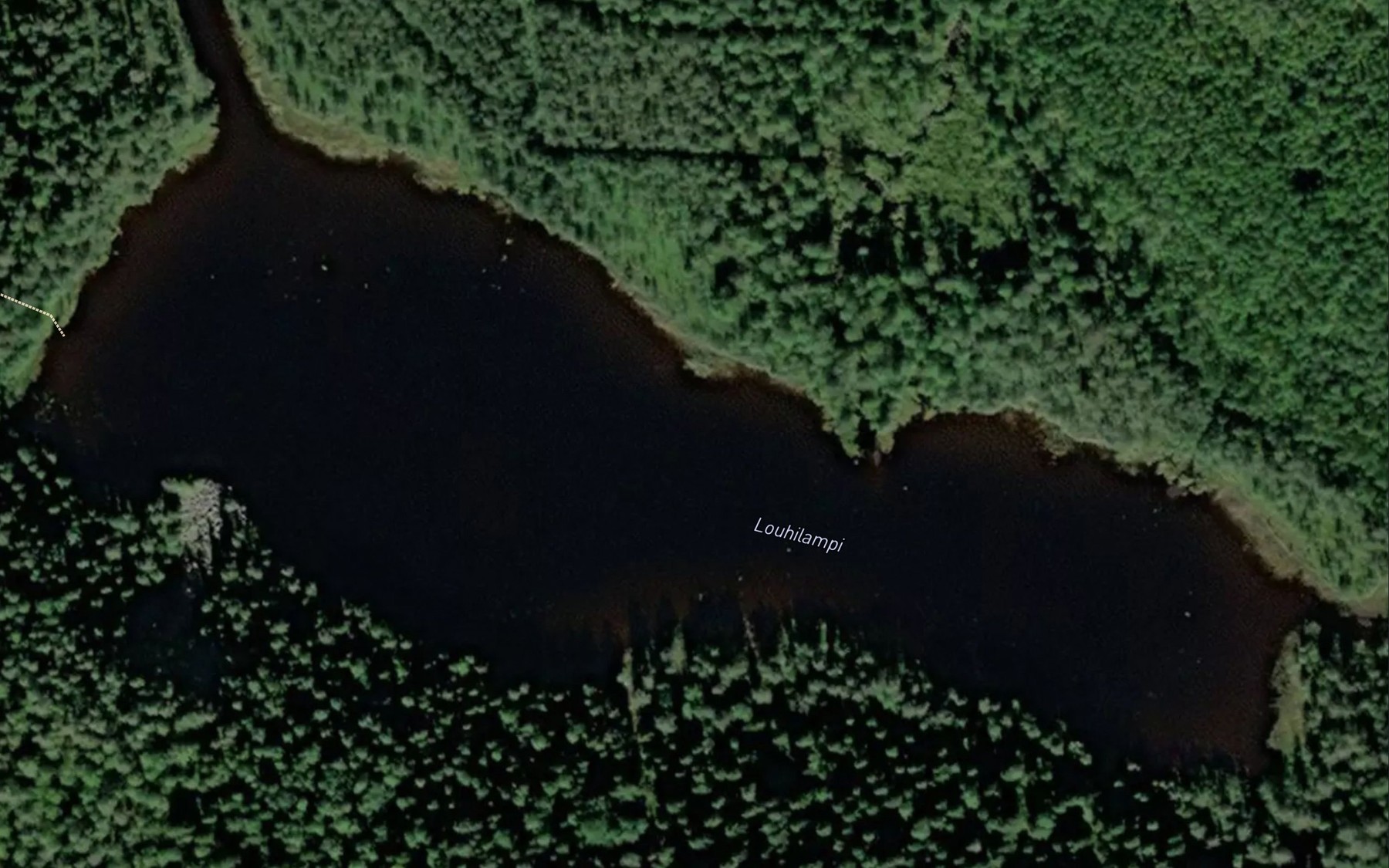 Satellite map of the Louhilampi