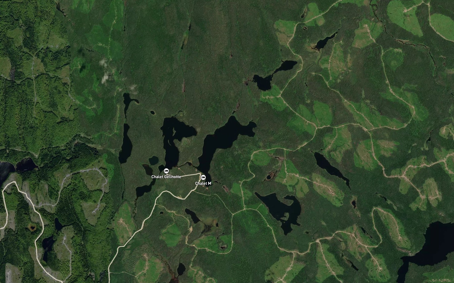 Satellite map of the Lac McTavish