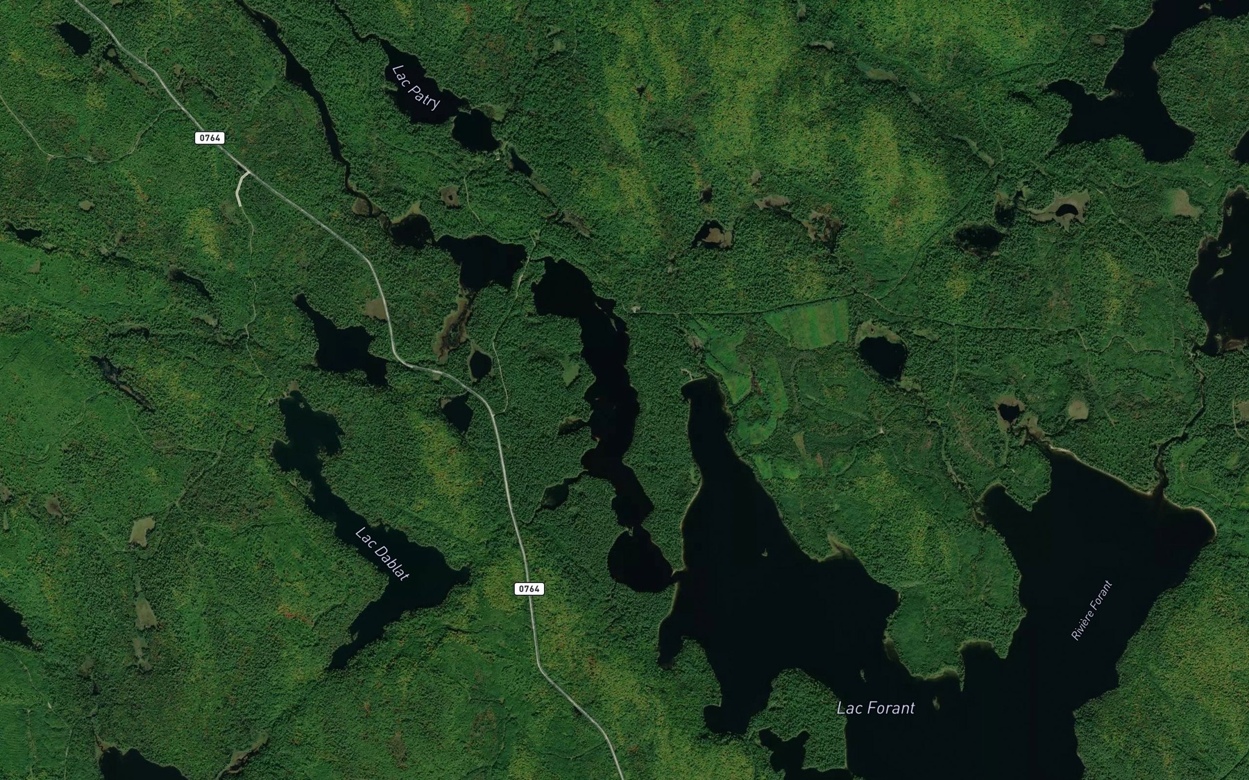 Satellite map of the Baie de l'Orignal