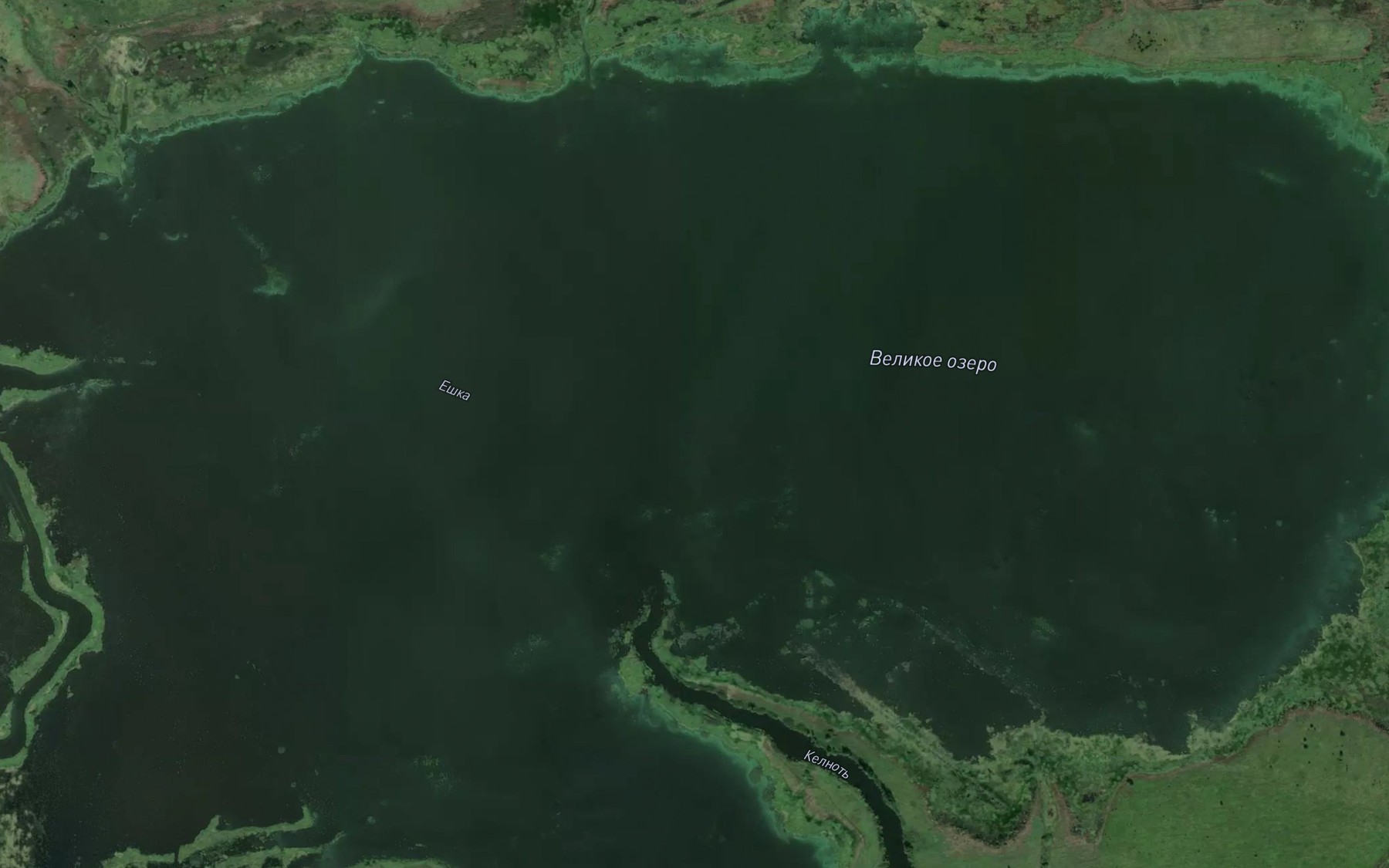 Satellite map of the Ozero Velikoye