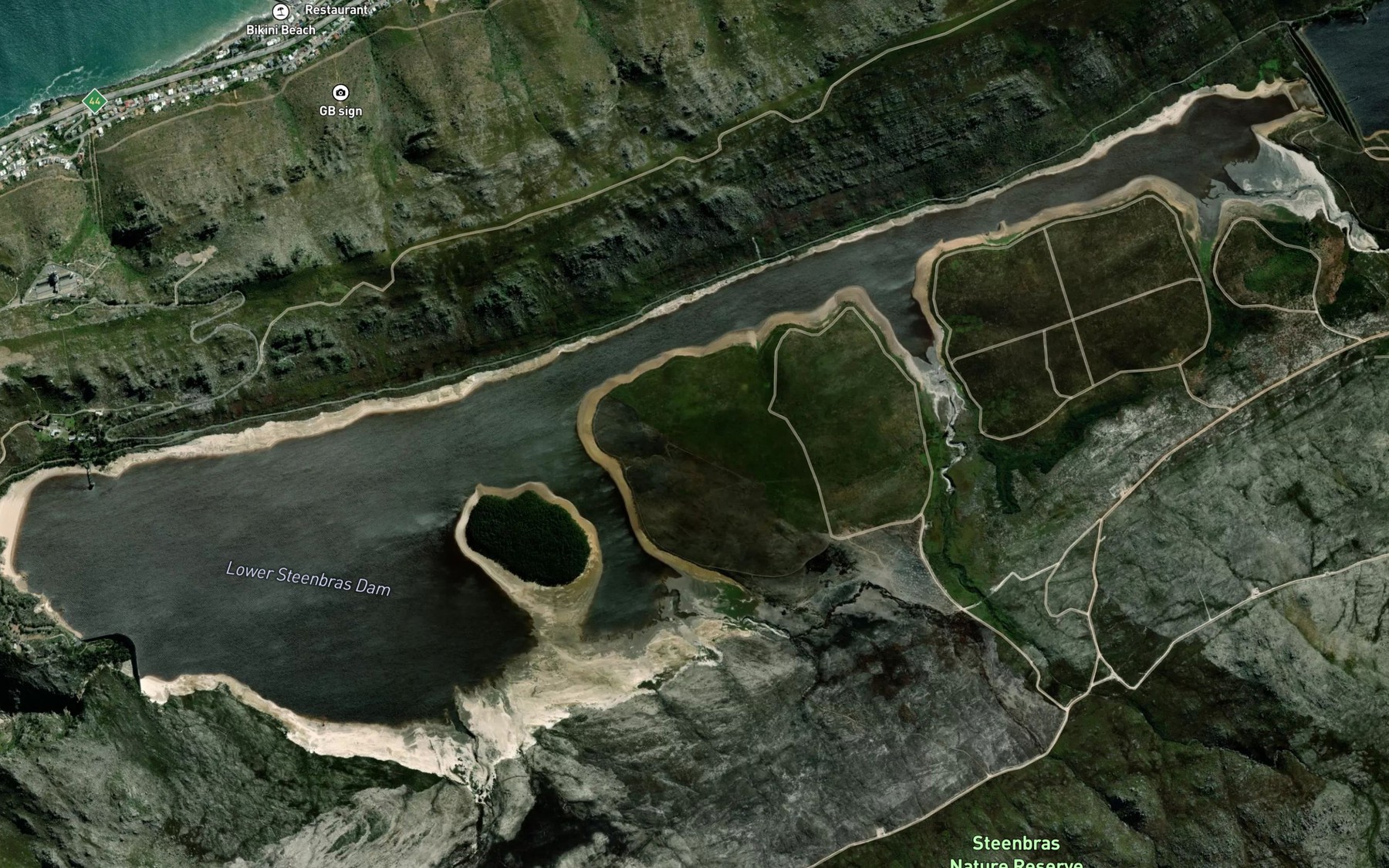 Satellite map of the Steenbrasdam