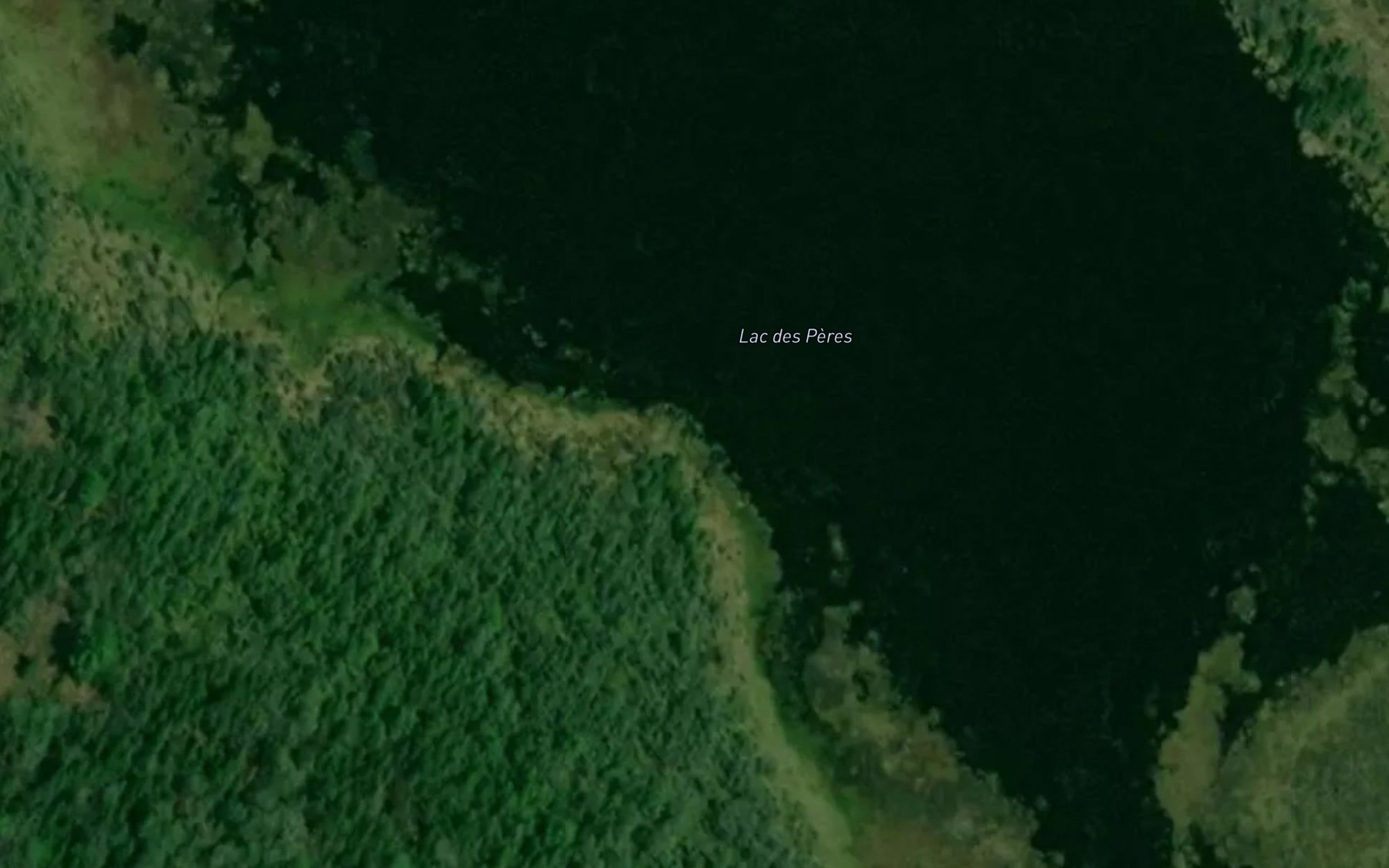 Satellite map of the Lac des Peres