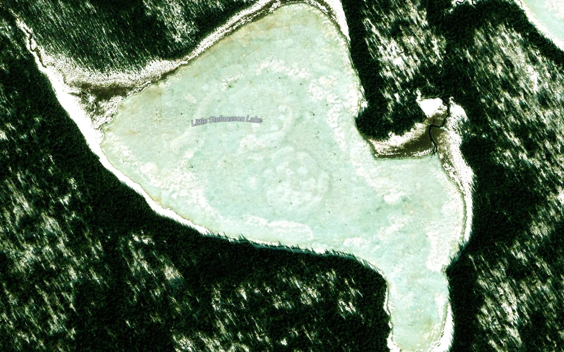 Satellite map of the Little Stefansson Lake