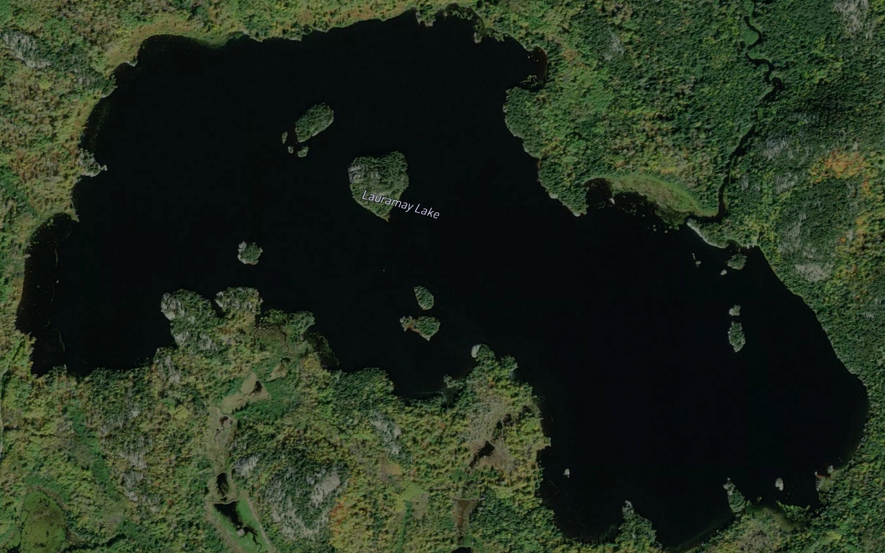 Satellite map of the Lauramay Lake