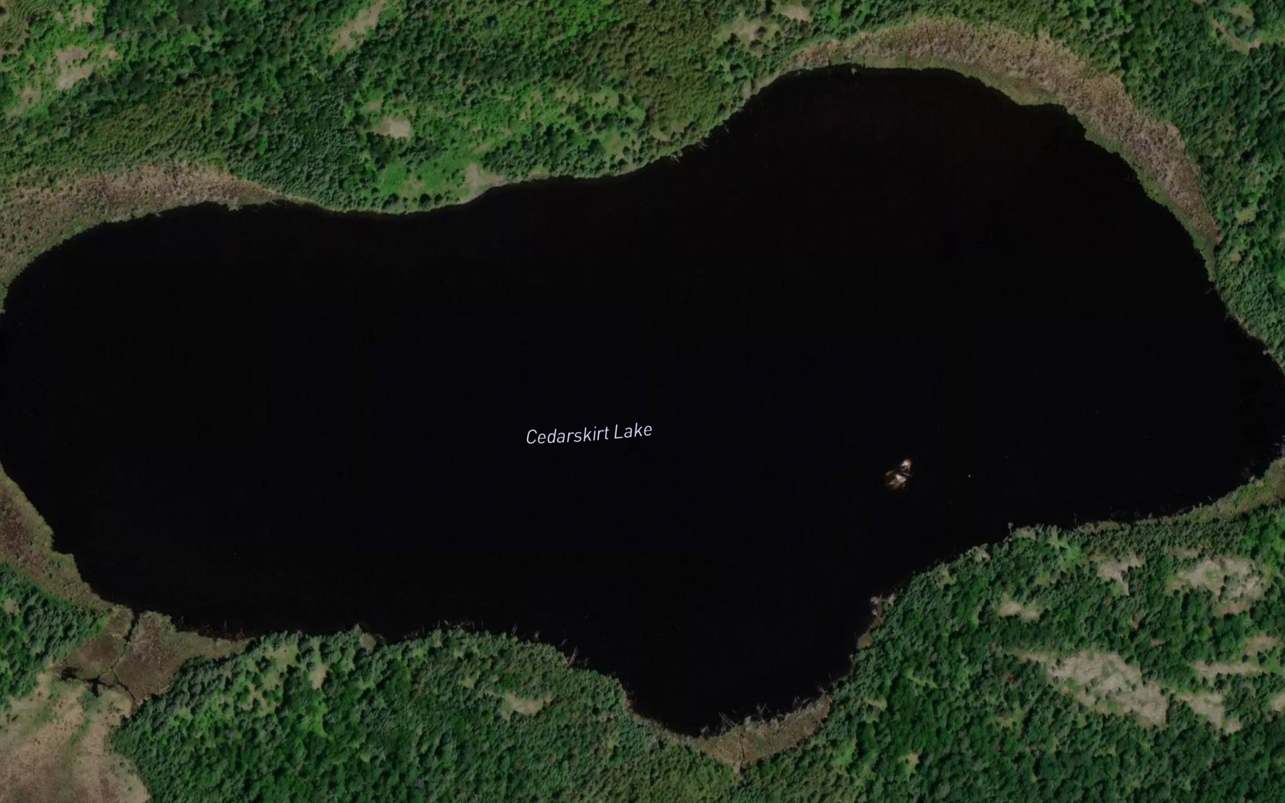 Satellite map of the Cedarskirt Lake