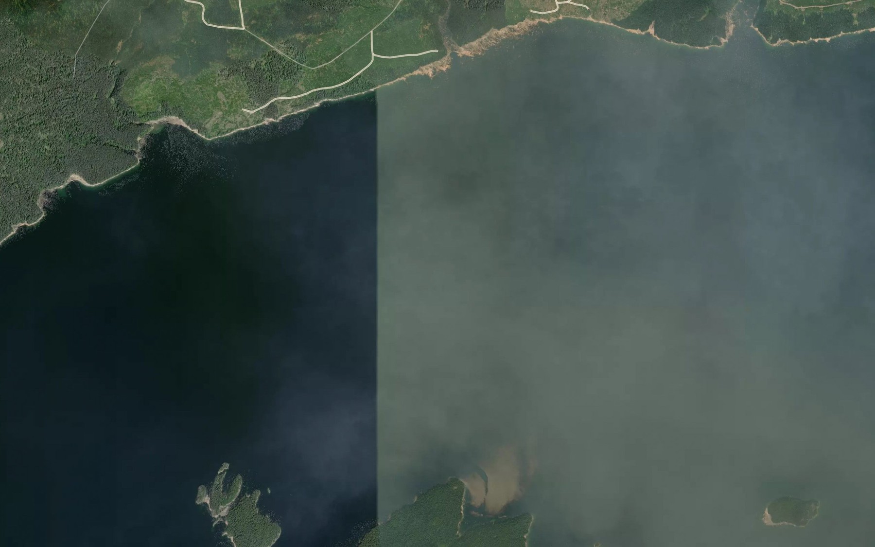 Satellite map of the Whitesail Lake