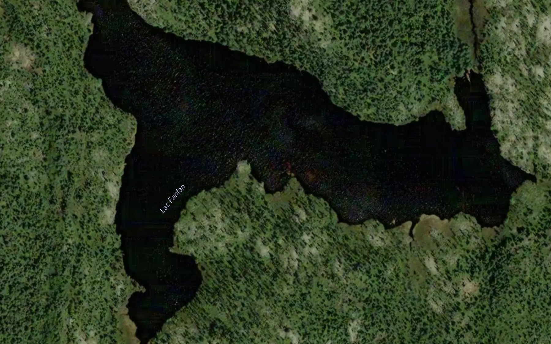 Satellite map of the Lac Fanfan