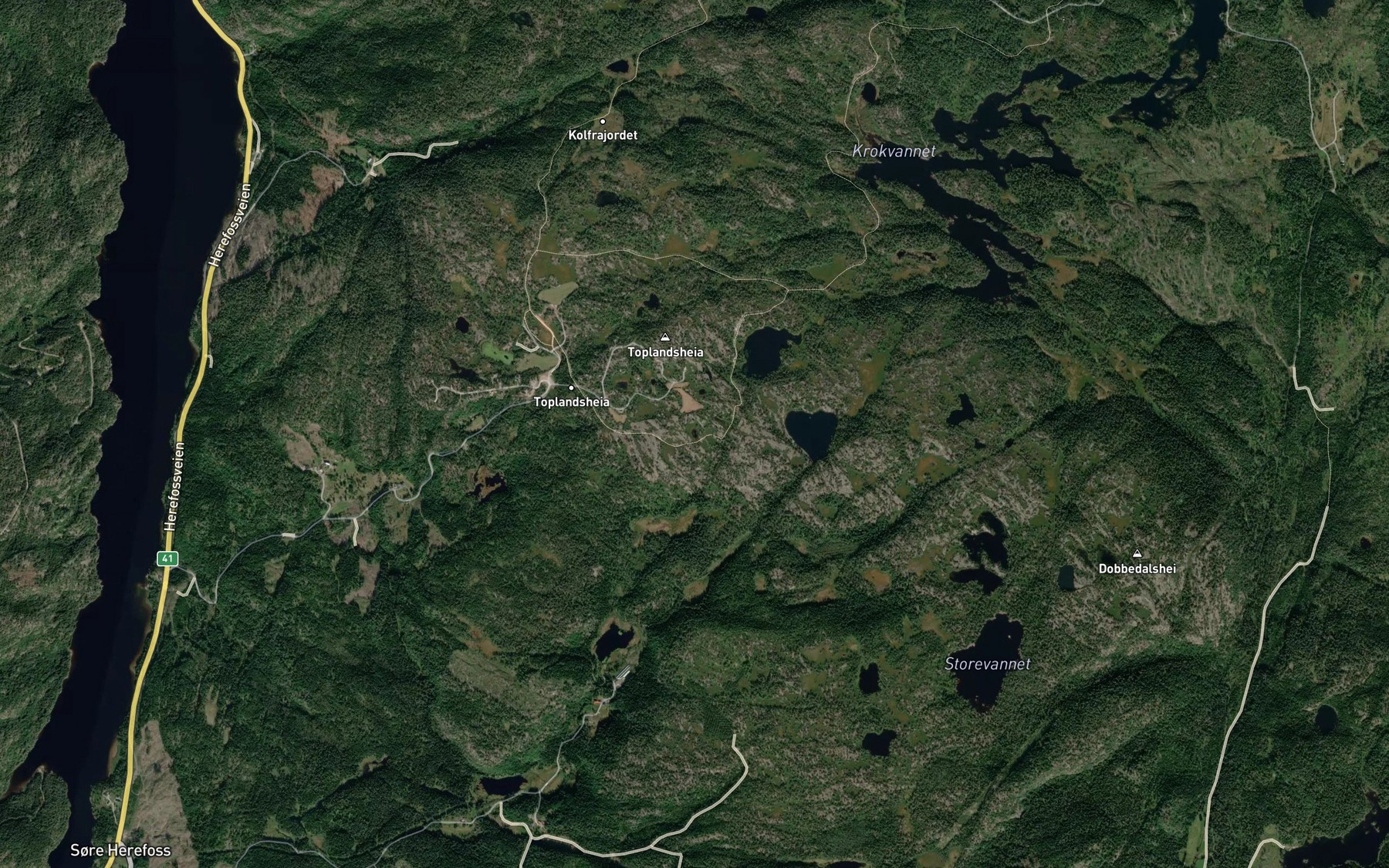Satellite map of the Vermalstjenn