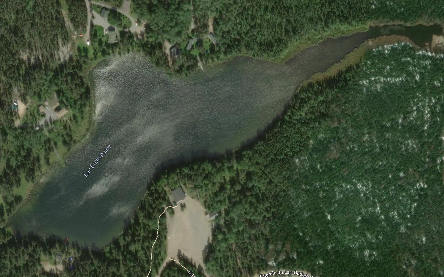 Satellite map of the Lac Dudemaine