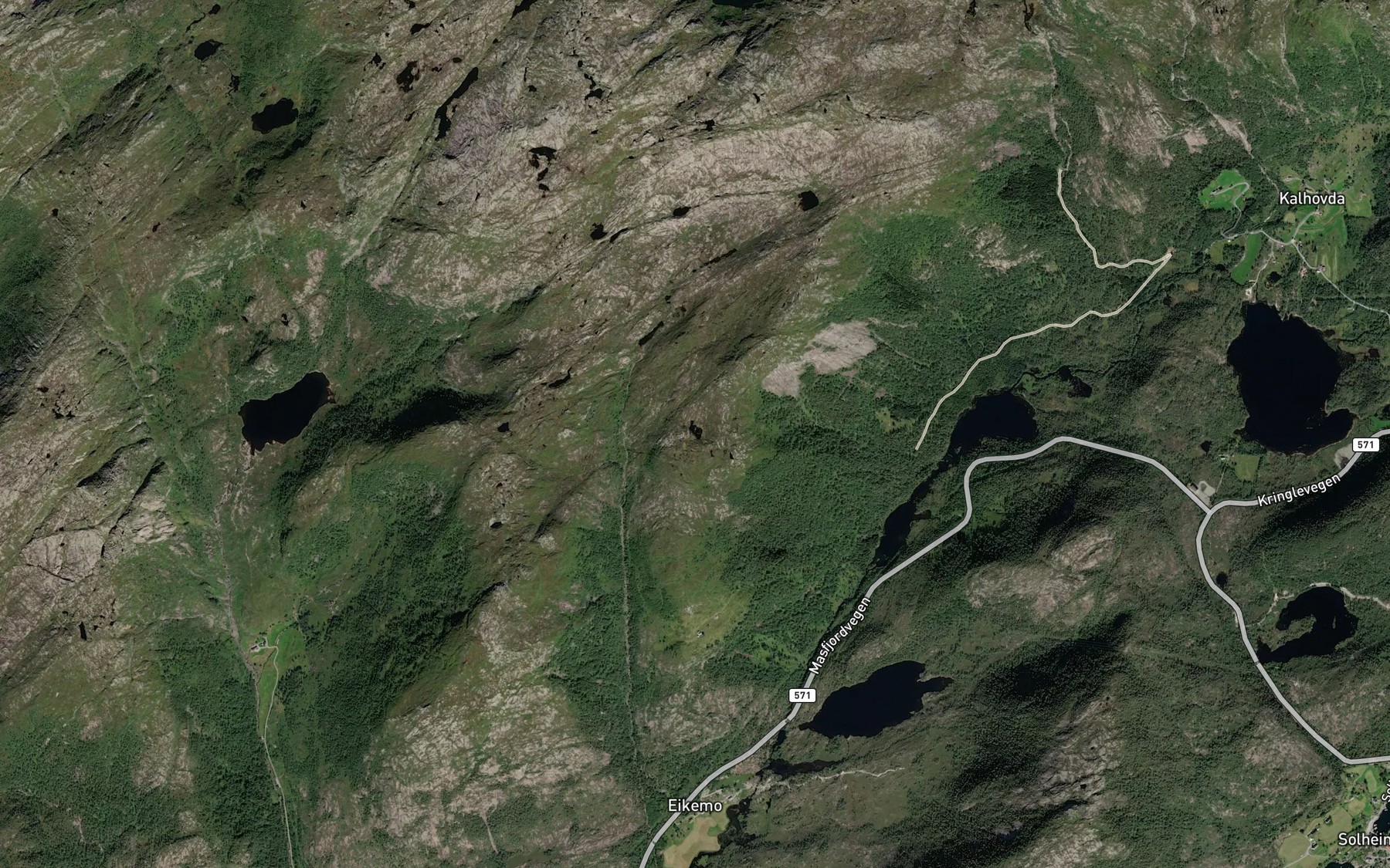 Satellite map of the Mosetjorna