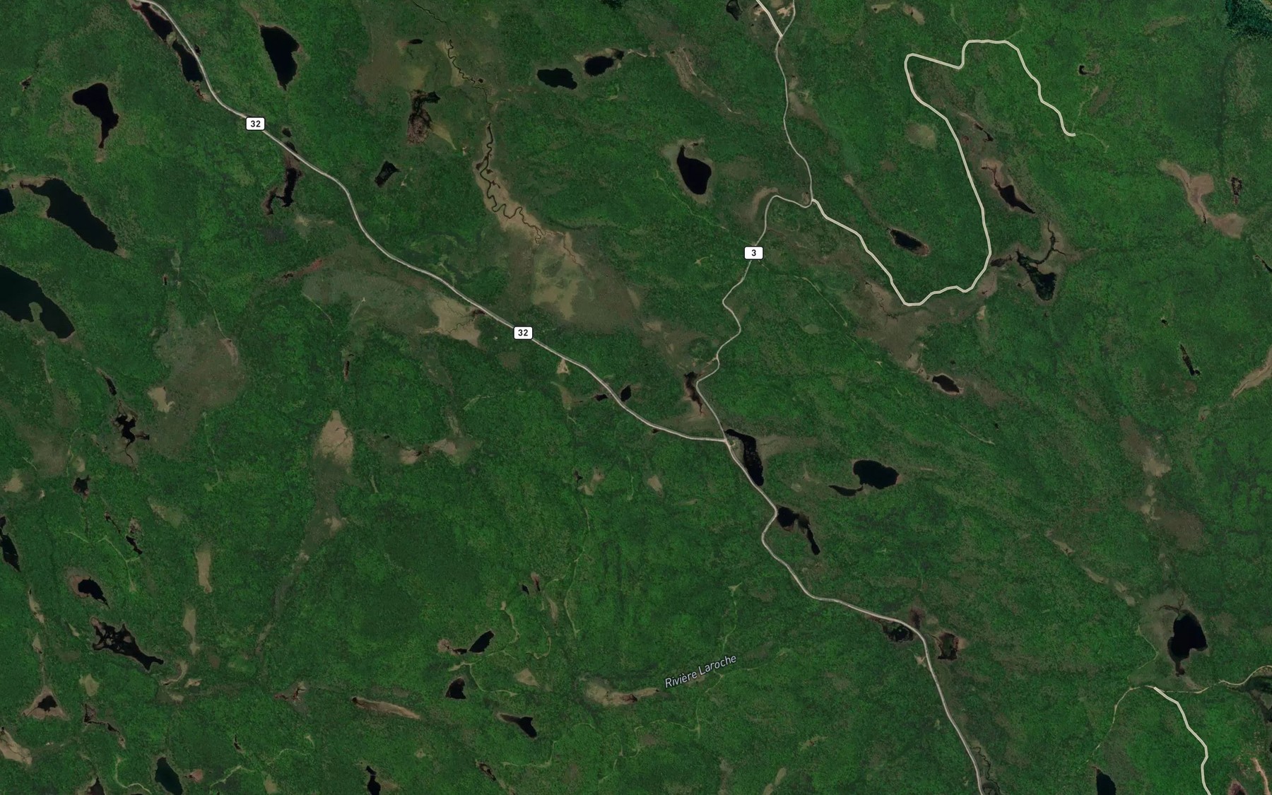 Satellite map of the Etang Nigol
