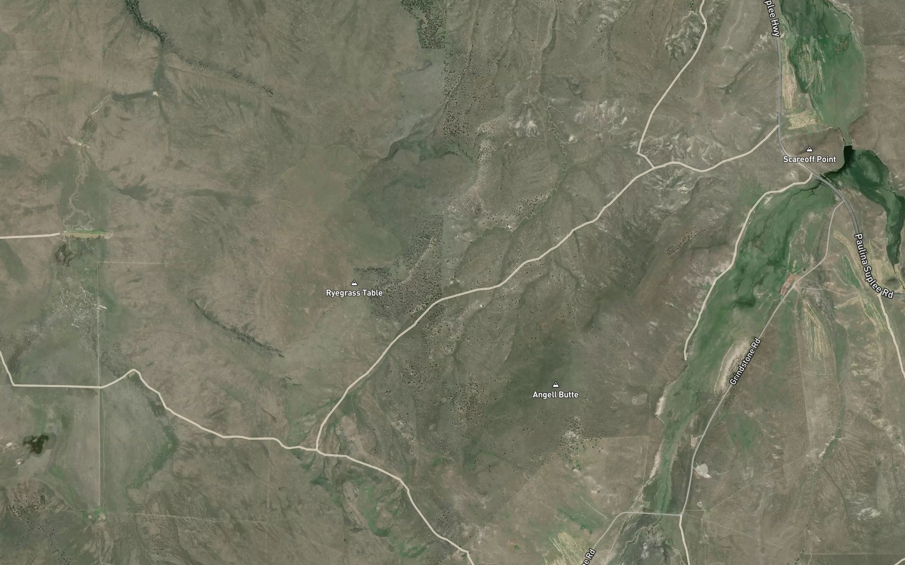 Satellite map of the Halfway Waterhole