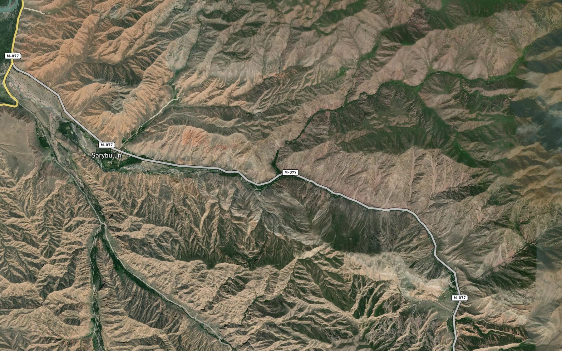 Satellite map of the Chontash