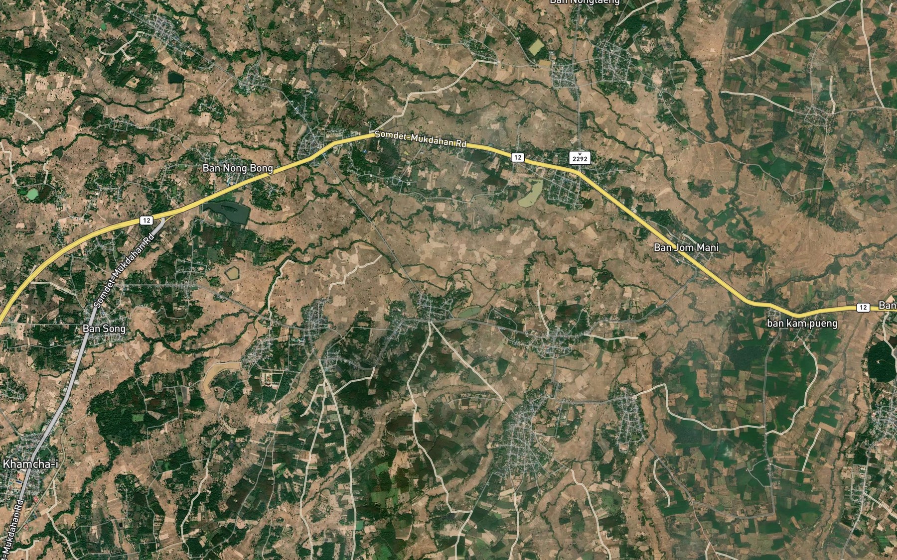 Satellite map of the Huai Lat Khwai