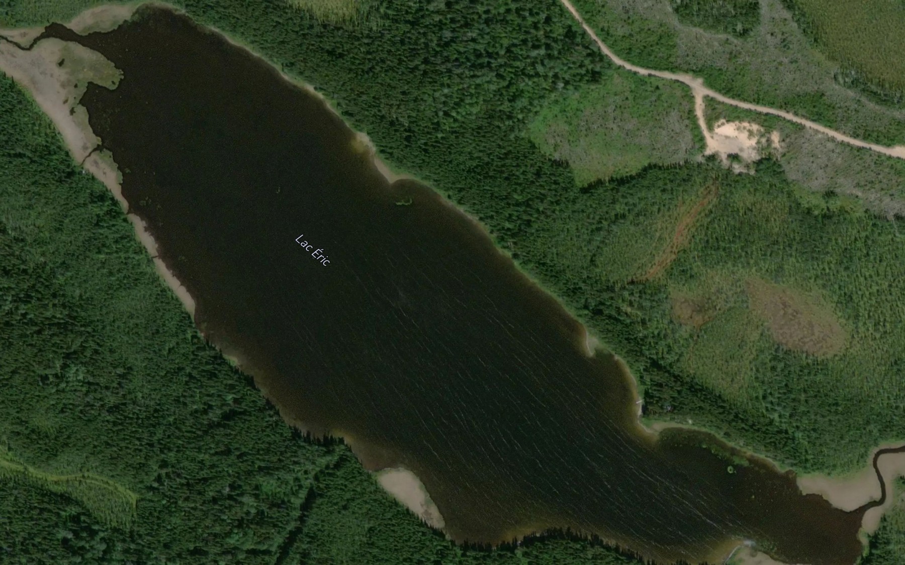 Satellite map of the Lac Eric