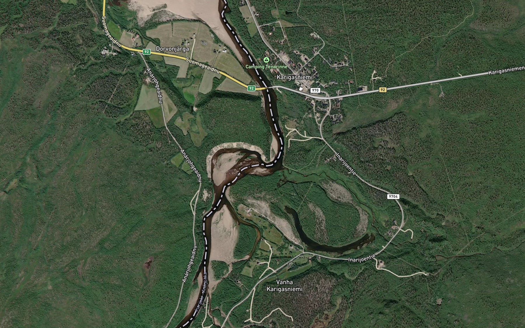 Satellite map of the Boaresbaikkesavu