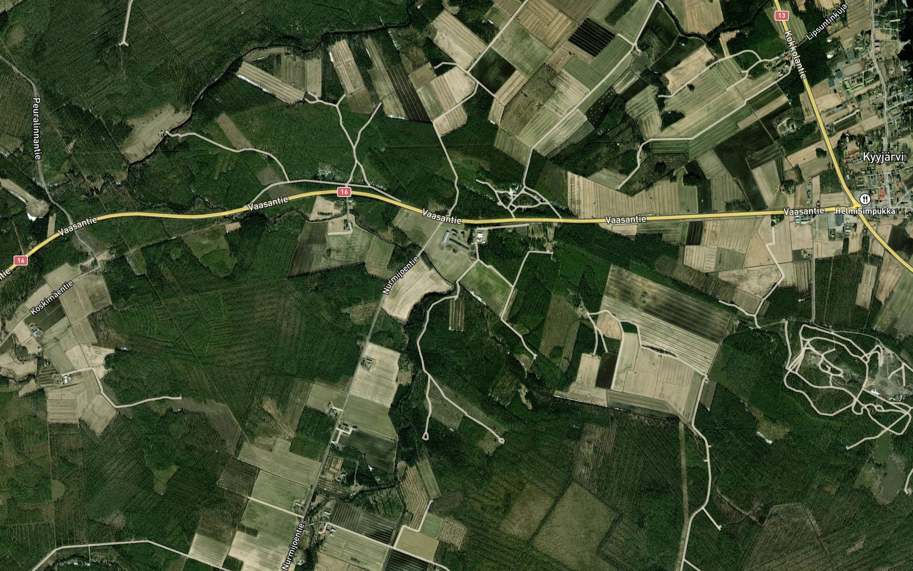 Satellite map of the Kapeapuro