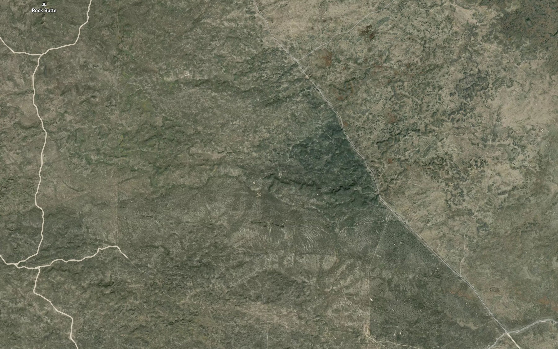 Satellite map of the Cow Pasture Reservoir Number 2
