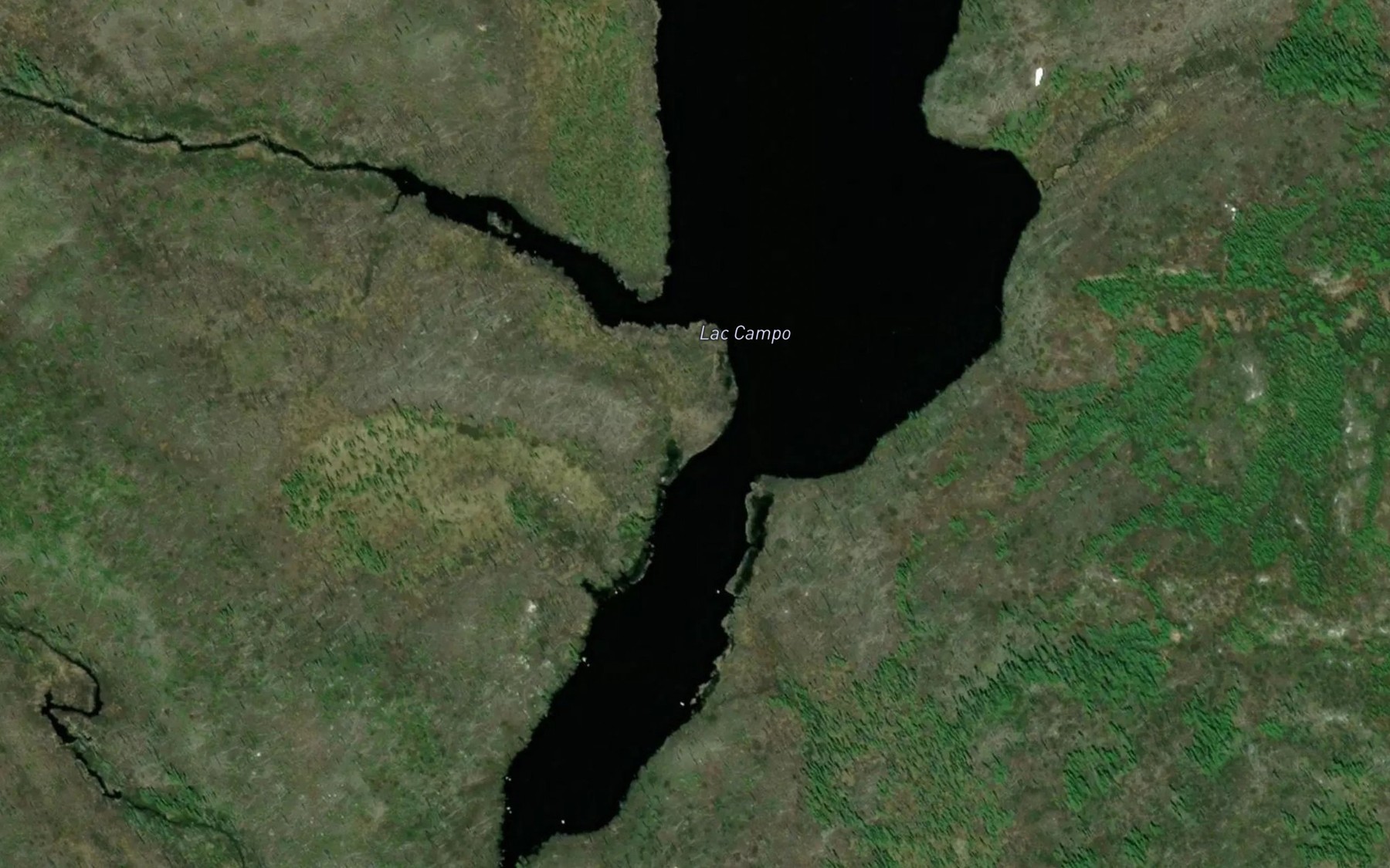 Satellite map of the Lac Campo