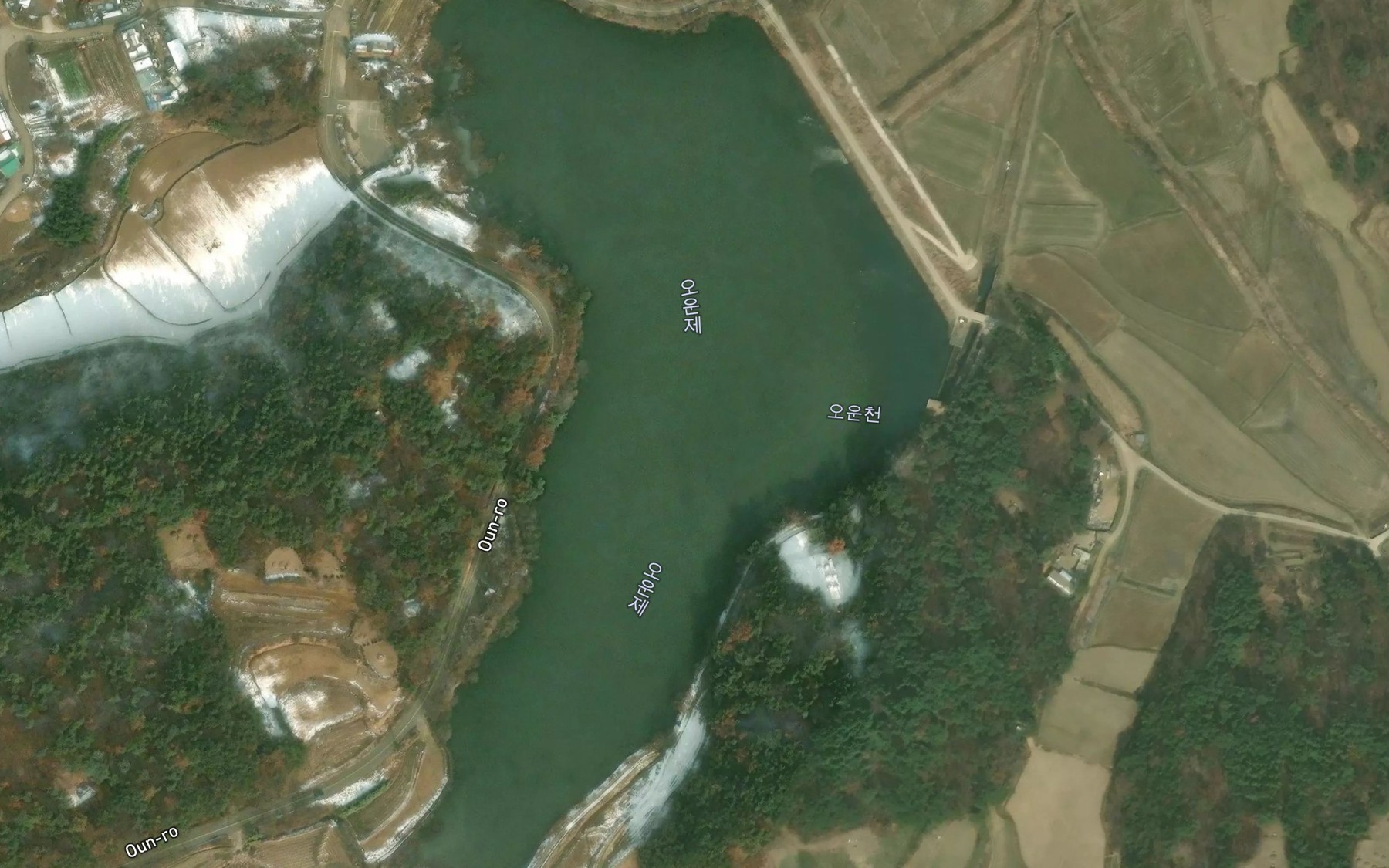 Satellite map of the Ounje