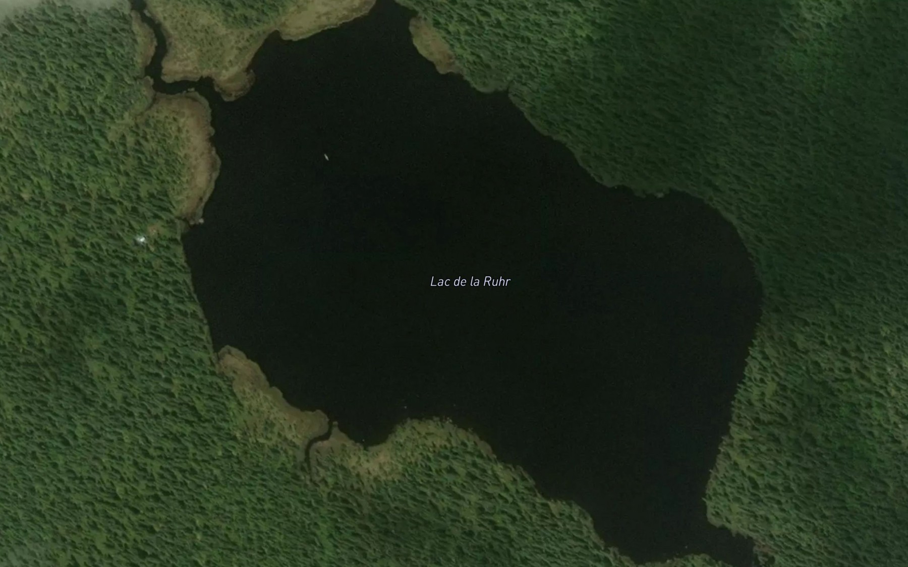 Satellite map of the Lac de la Ruhr