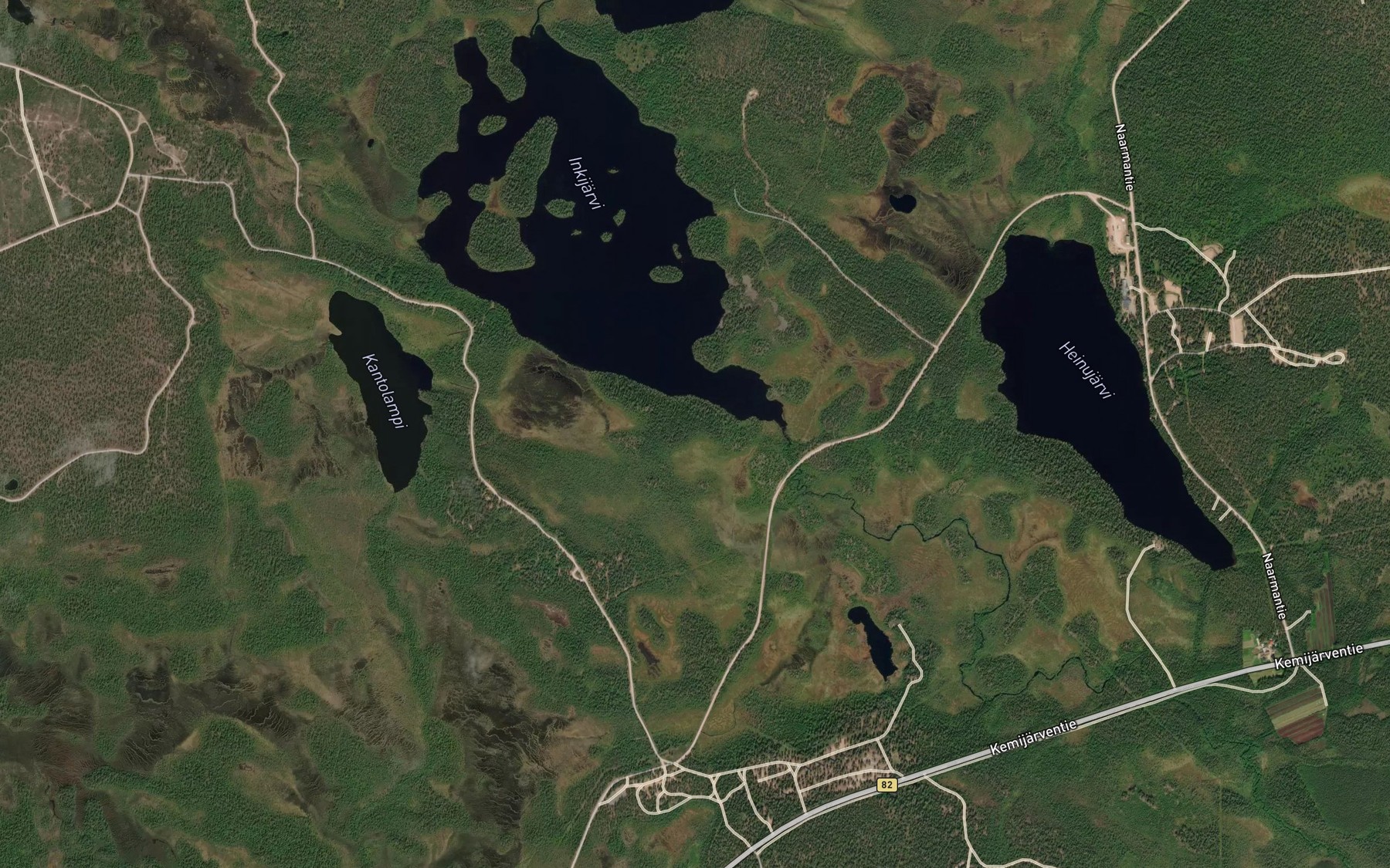 Satellite map of the Inkijarvi