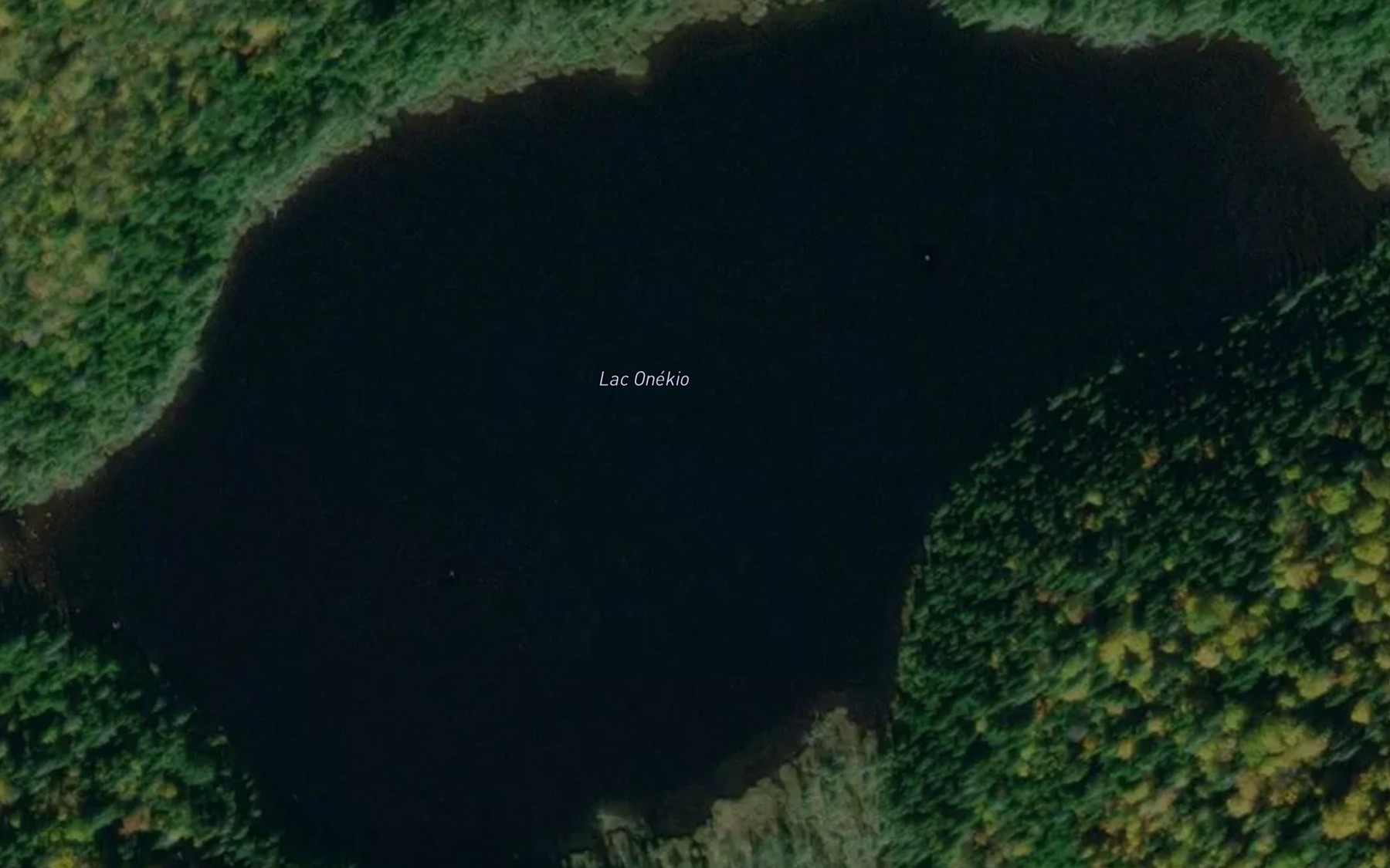 Satellite map of the Lac Onekio