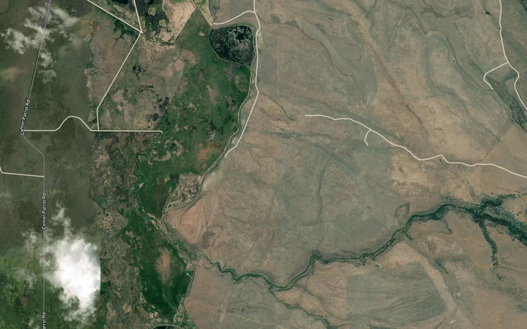 Satellite map of the Knox Spring Reservoir